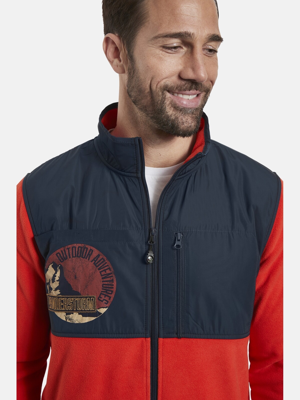 Jan Vanderstorm Sweatjacke »Fleecejacke ELIUS«