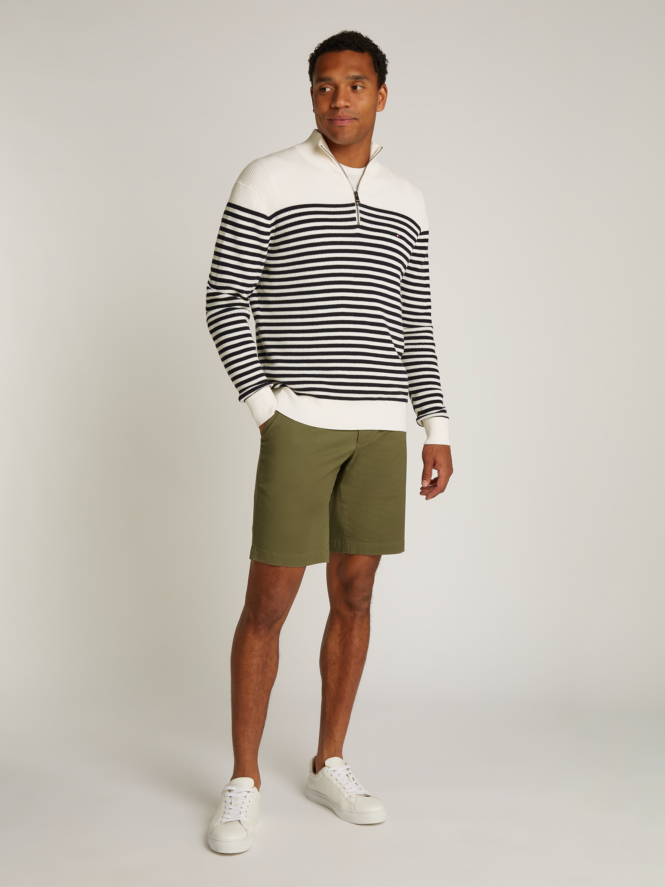 Tommy Hilfiger Troyer »RACKING STRUCTURE ZIP MOCK«