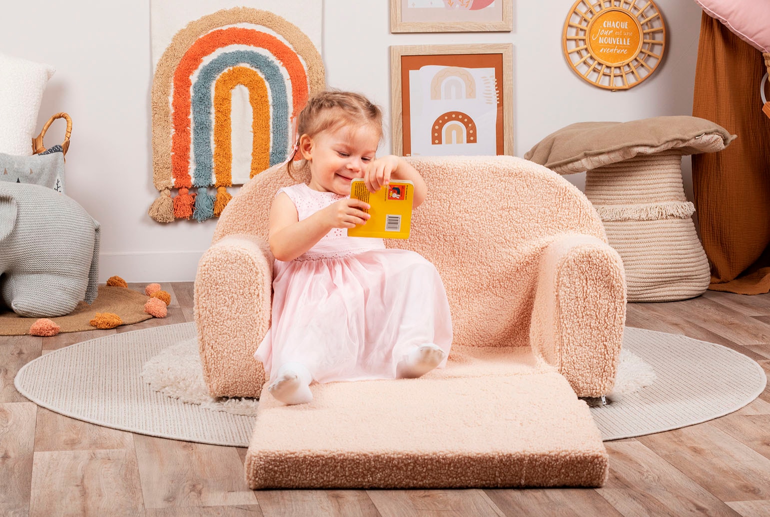 Knorrtoys® Sofa »Soft, plush beige«, für Kinder; Made in Europe