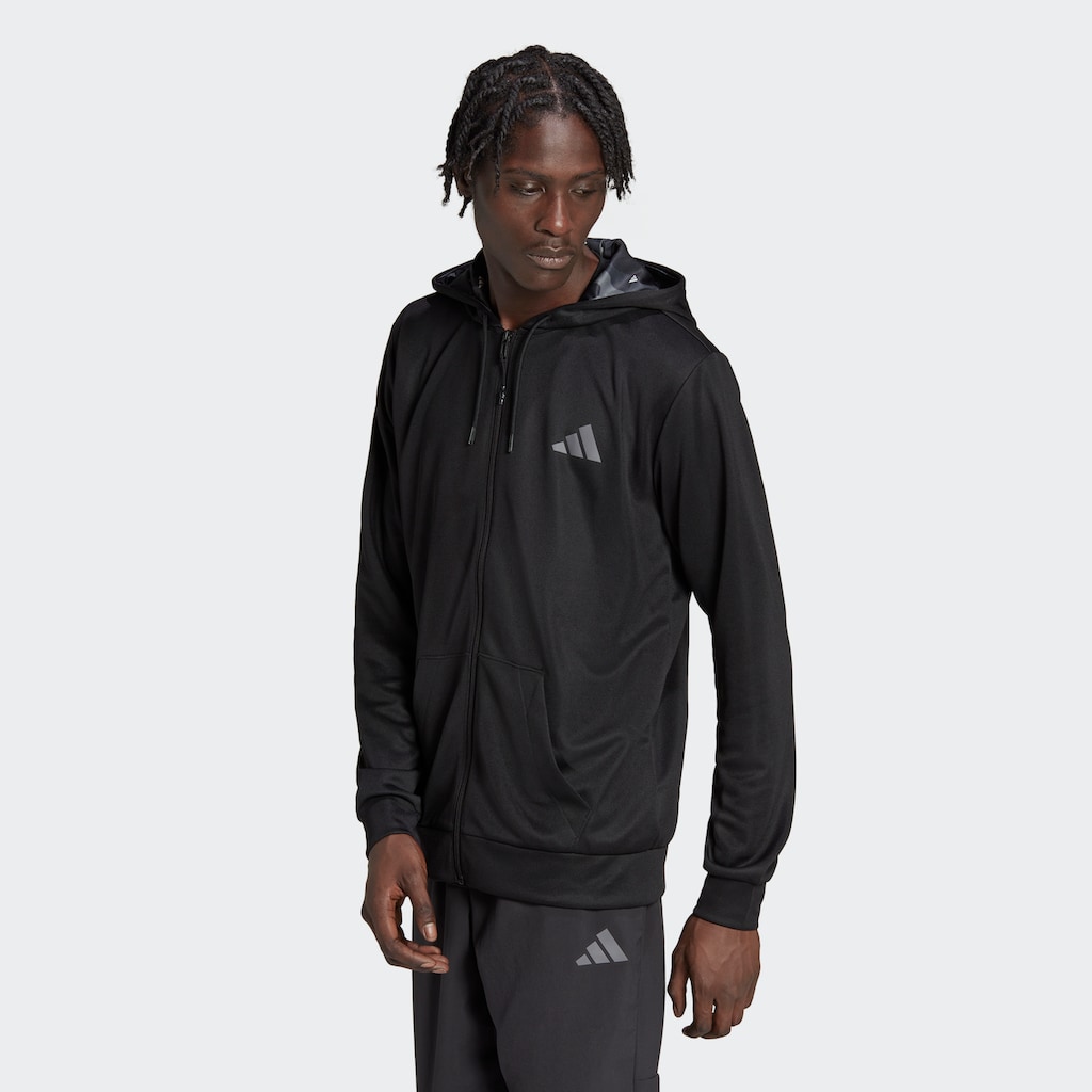 adidas Performance Kapuzensweatjacke »TRAIN ESSENTIALS SEASONAL TRAINING«, (1 tlg.)