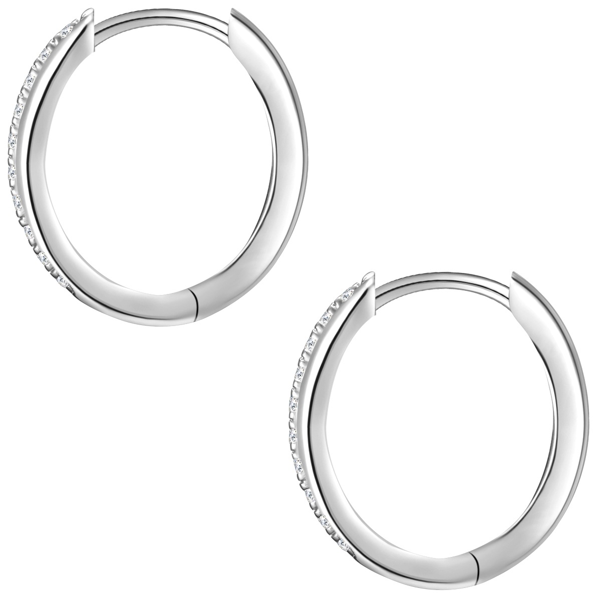 Glanzstücke München Paar Creolen »Set: AV253« in Sterling Silber mit Zirkonia