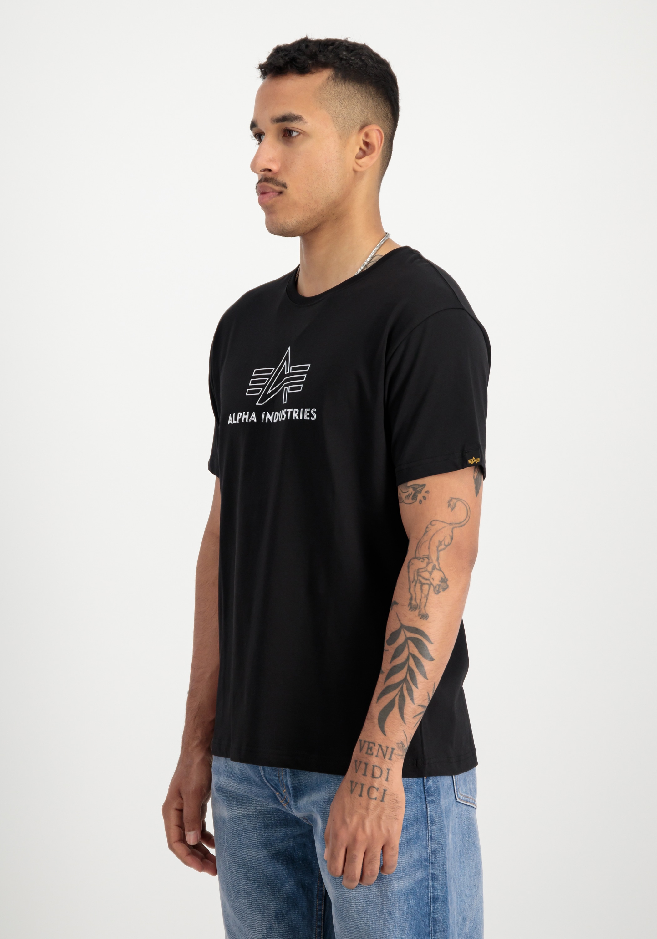 Alpha Industries T-Shirt »Alpha Industries Men - T-Shirts Basic Mid Logo TPU T-Shirt«