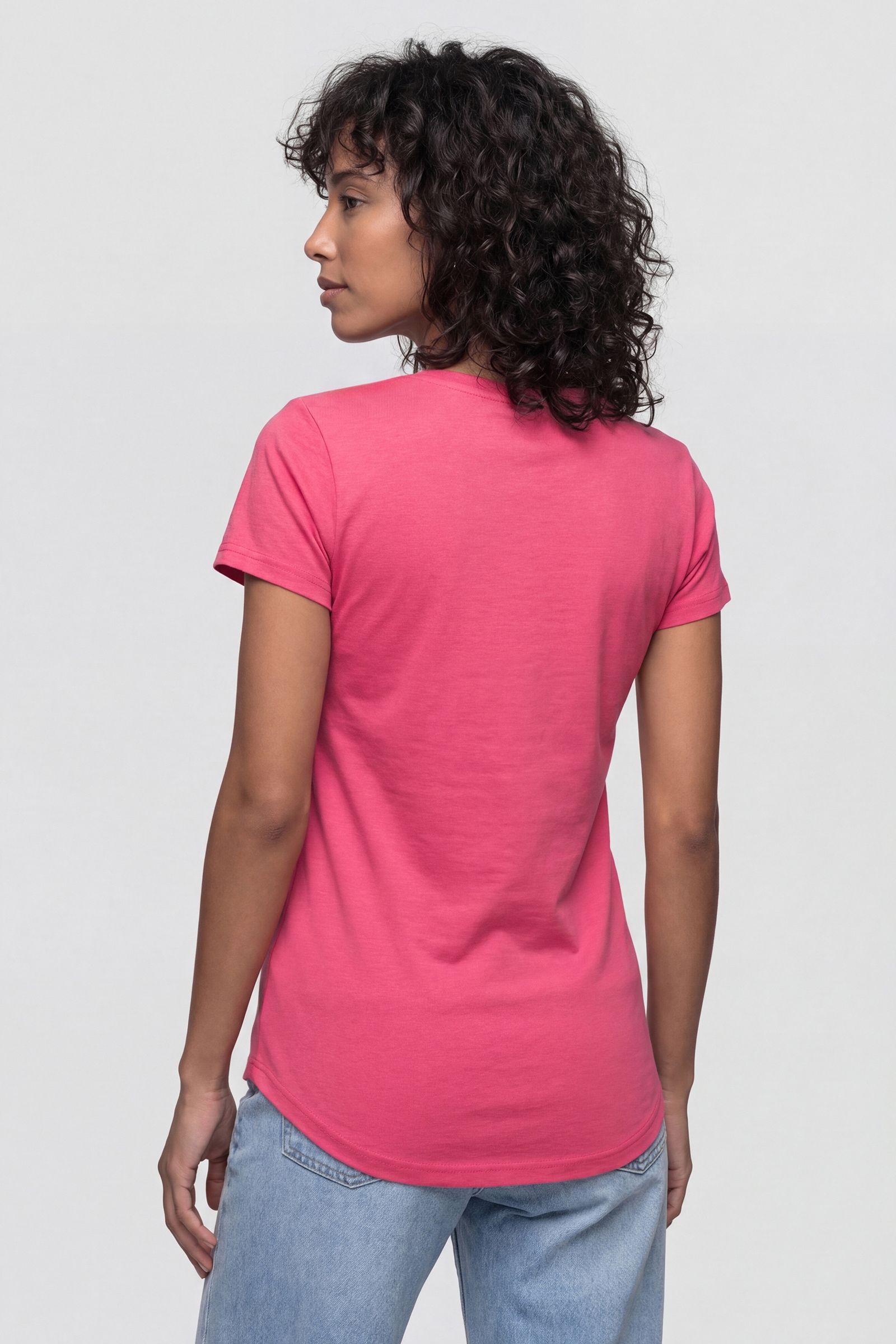 Alife & Kickin Rundhalsshirt leichtes T-Shirt aus Materialmix mit Rundhals und Modal