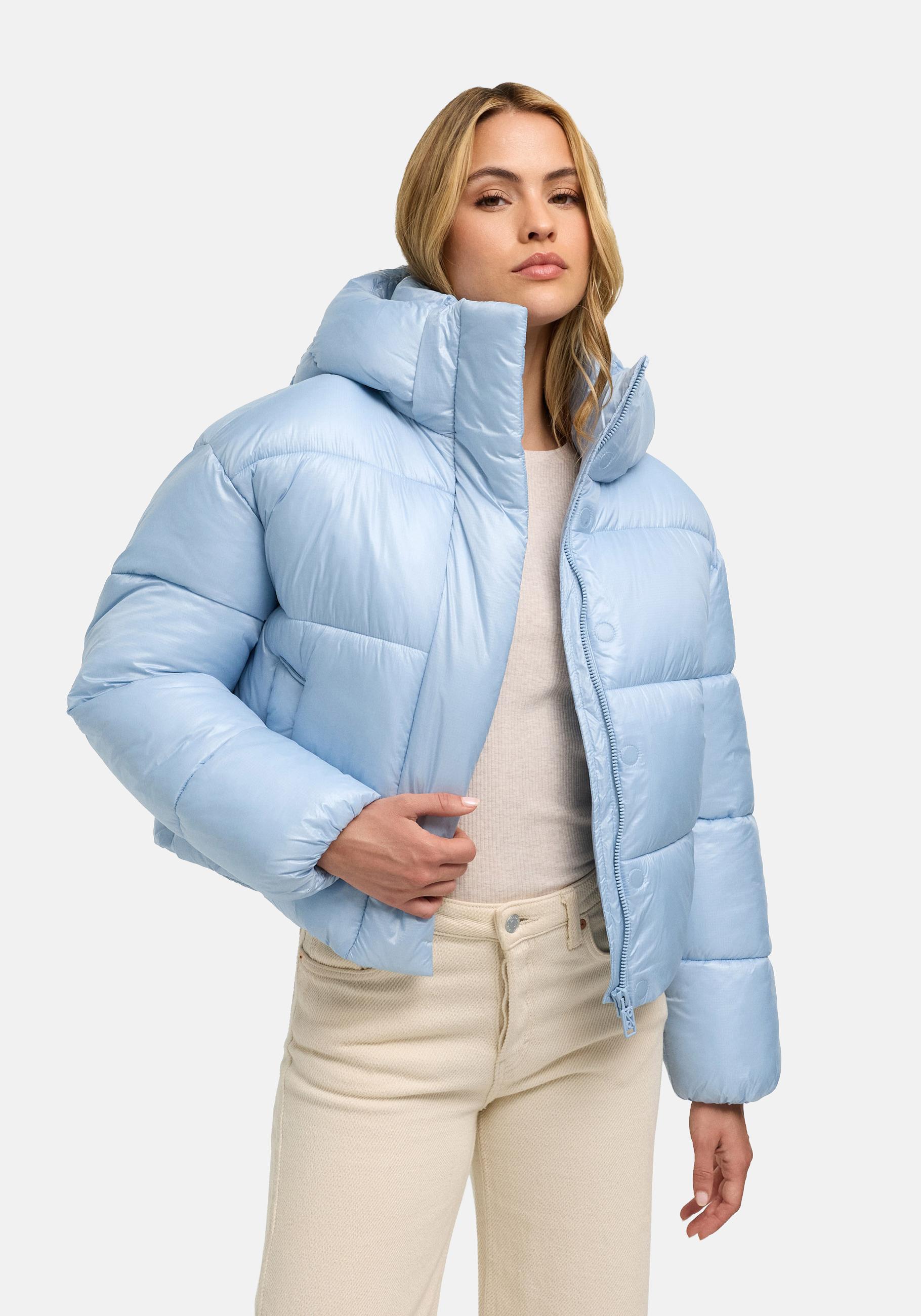 Navahoo Outdoorjacke "Polar-Unit 14" mit Kapuze Damen Steppjacke mit abnehmbarer Kapuze