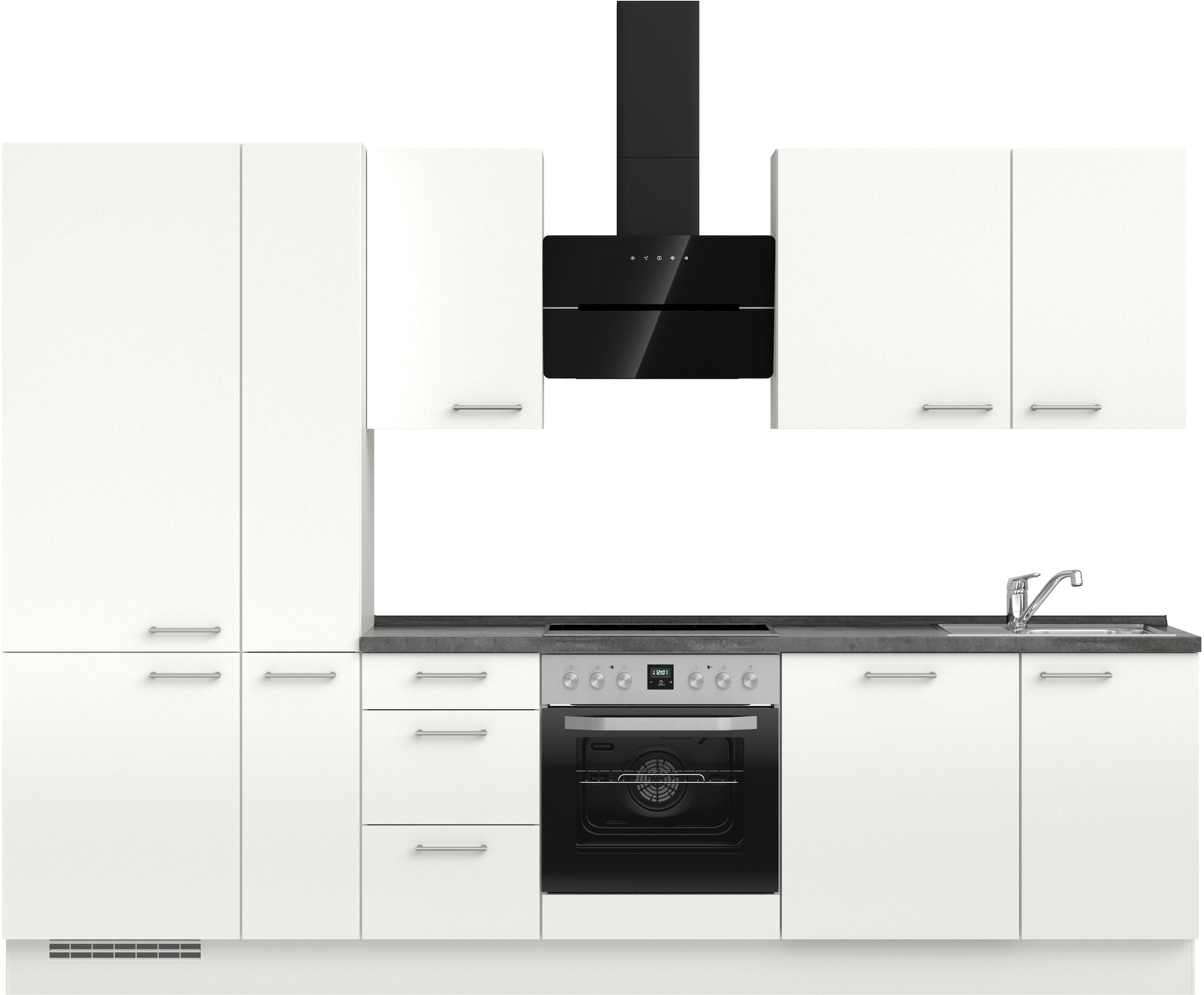 nobilia Küchenzeile ""Laser II", Ausrichtung wählbar, Breite 300 cm" vormon günstig online kaufen