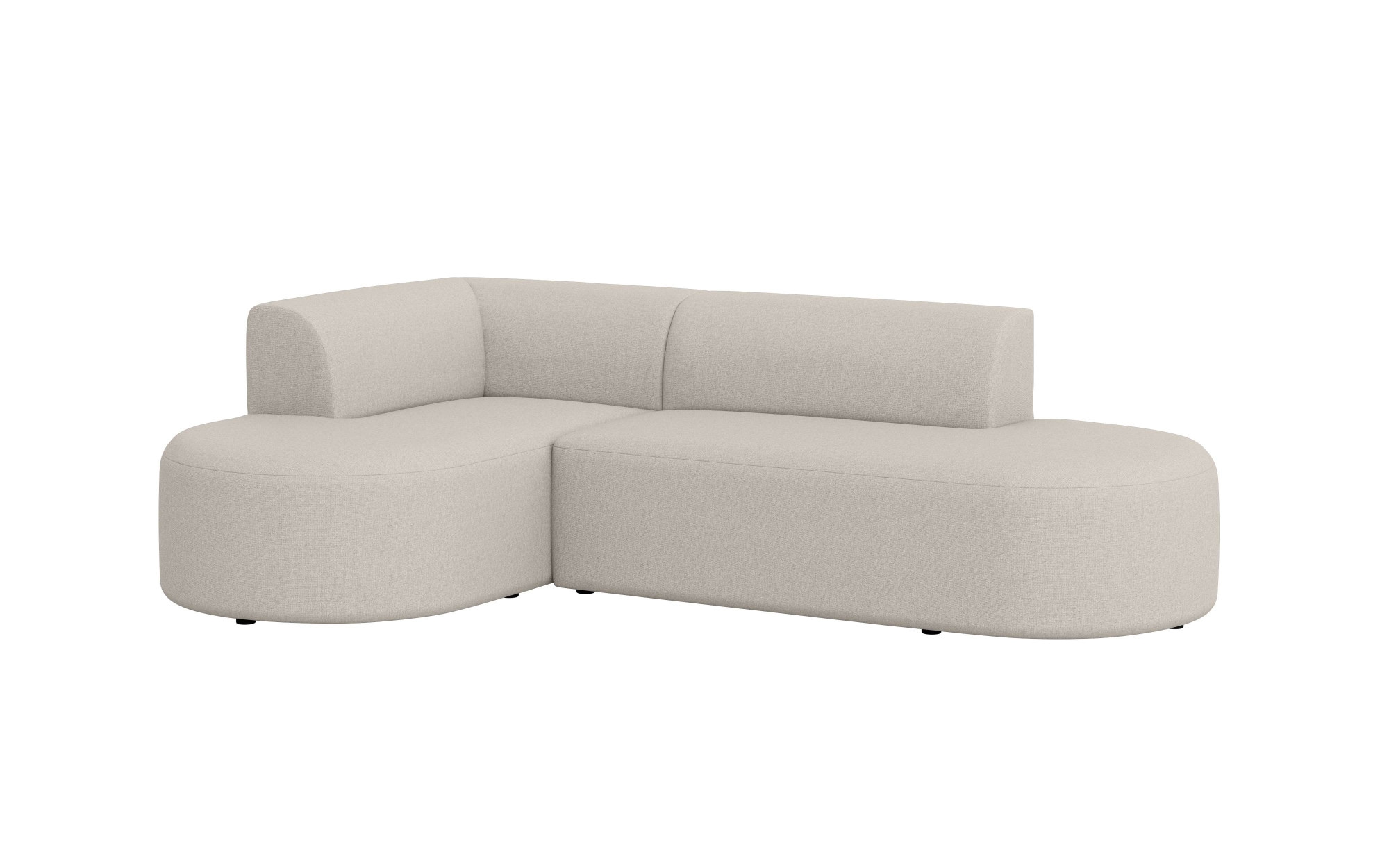 andas Ecksofa »Ecksofa Tvinne mit Ottomane links oder rechts bestellbar«, L-Form, mit Wellenunterfederung, BxTxH 260x170x73 cm