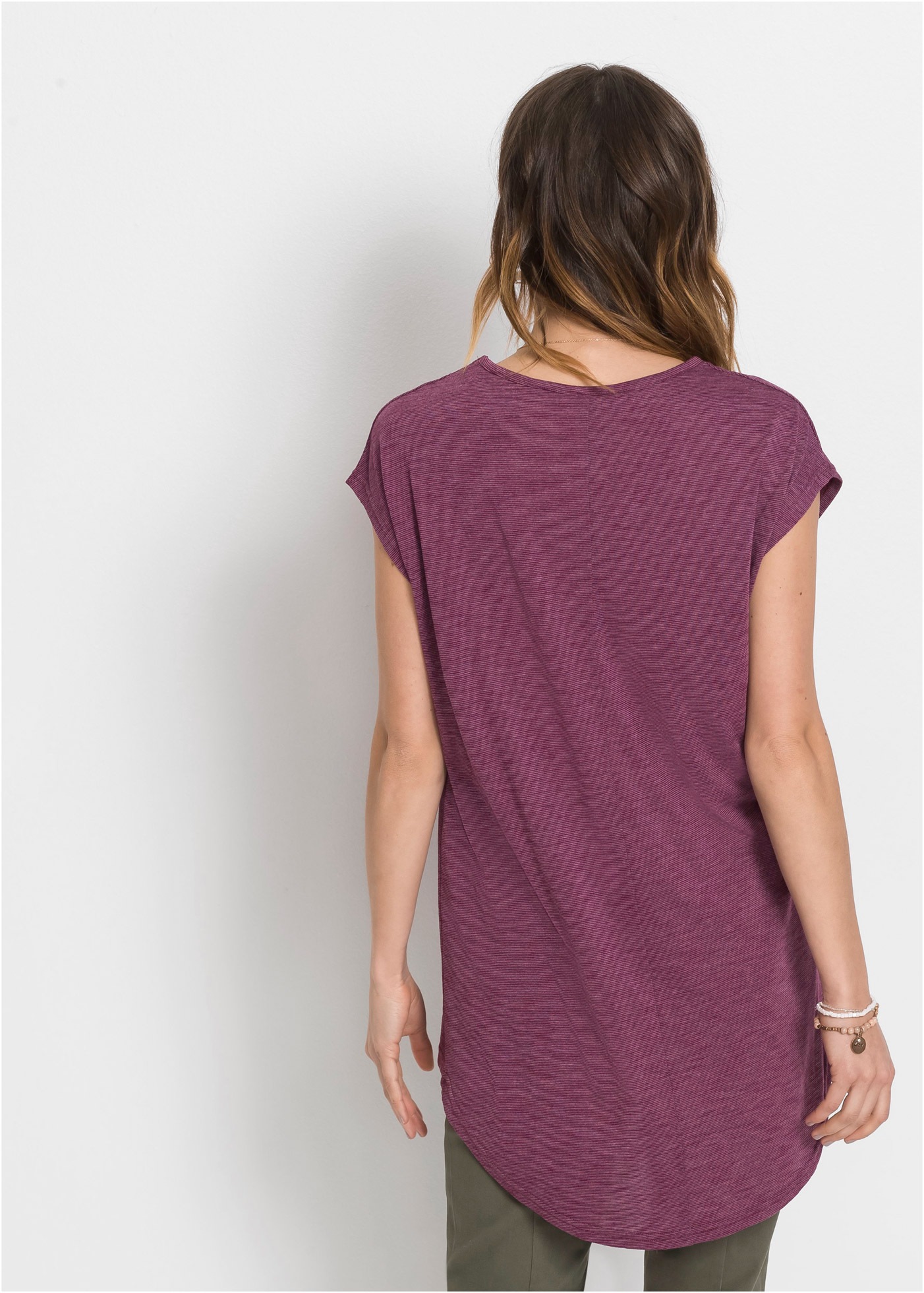 bonprix Longshirt "Longshirt aus Viskose-Mischung" lässige Passform, länger günstig online kaufen