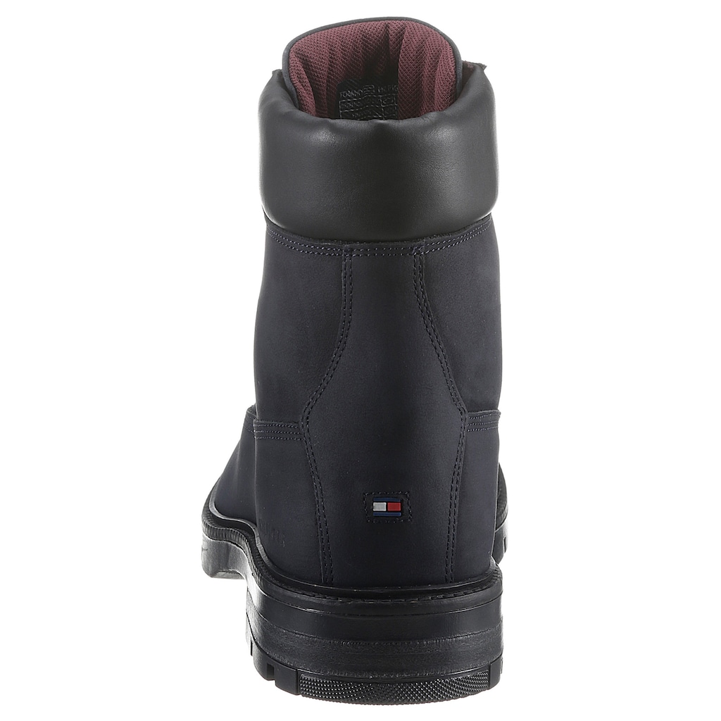 Tommy Hilfiger Schnürboots »HILFIGER PADDED NUBUCK BOOT«