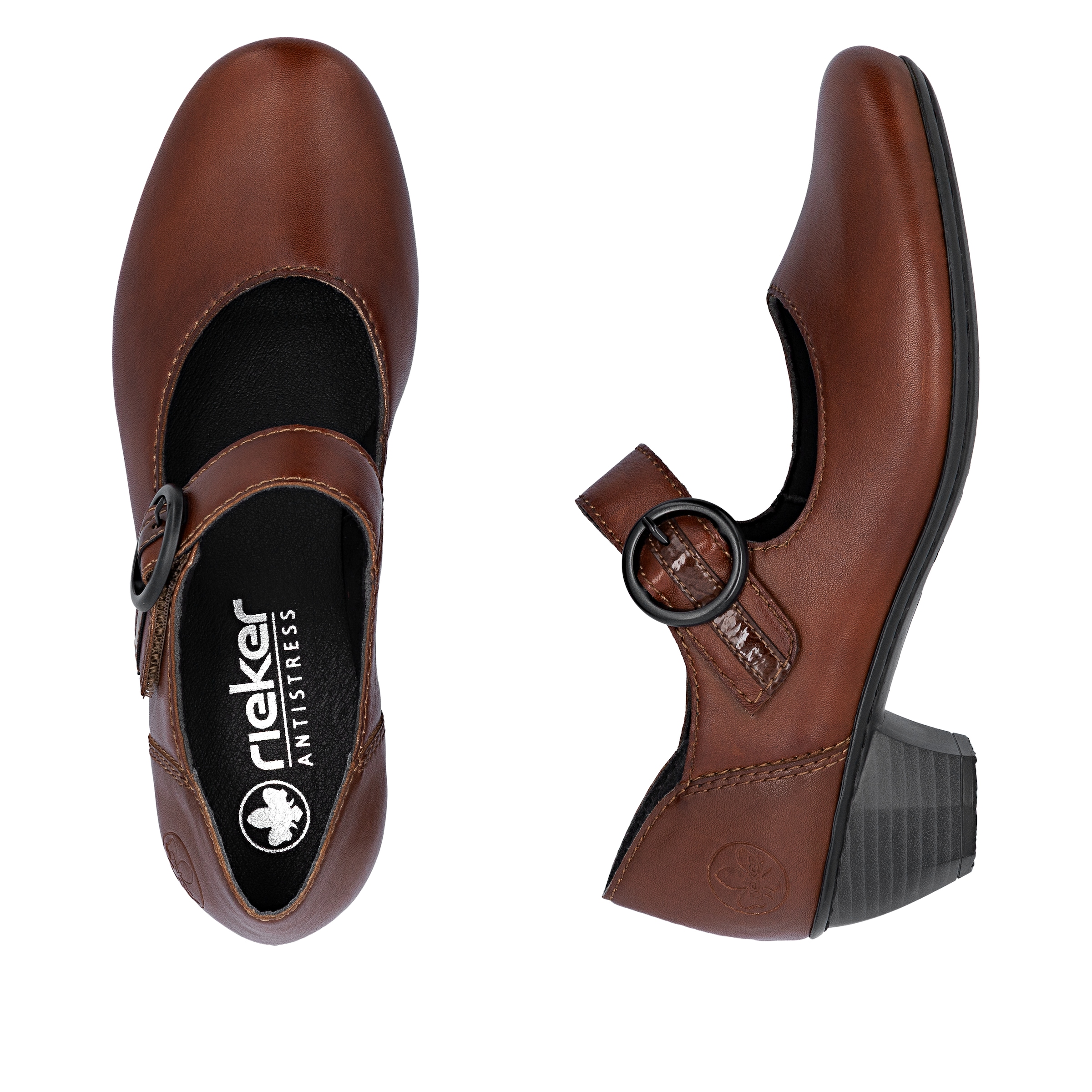 Rieker Spangenpumps  , Festtagsschuh, Pumps, Trichterabsatz, mit Klettriemchen