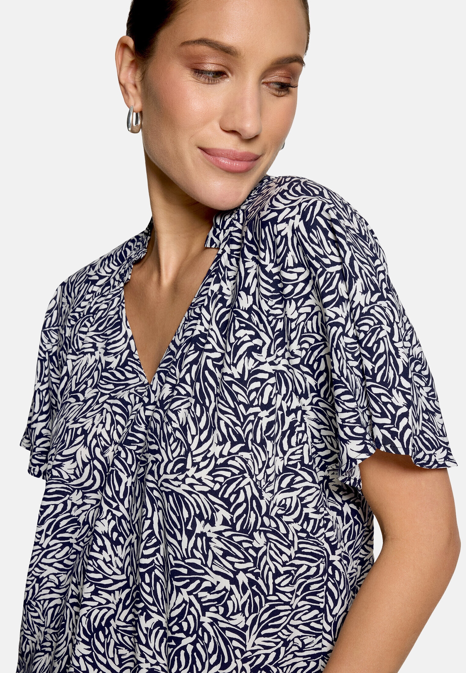 Zero Kurzarmbluse »Damen mit Print.«