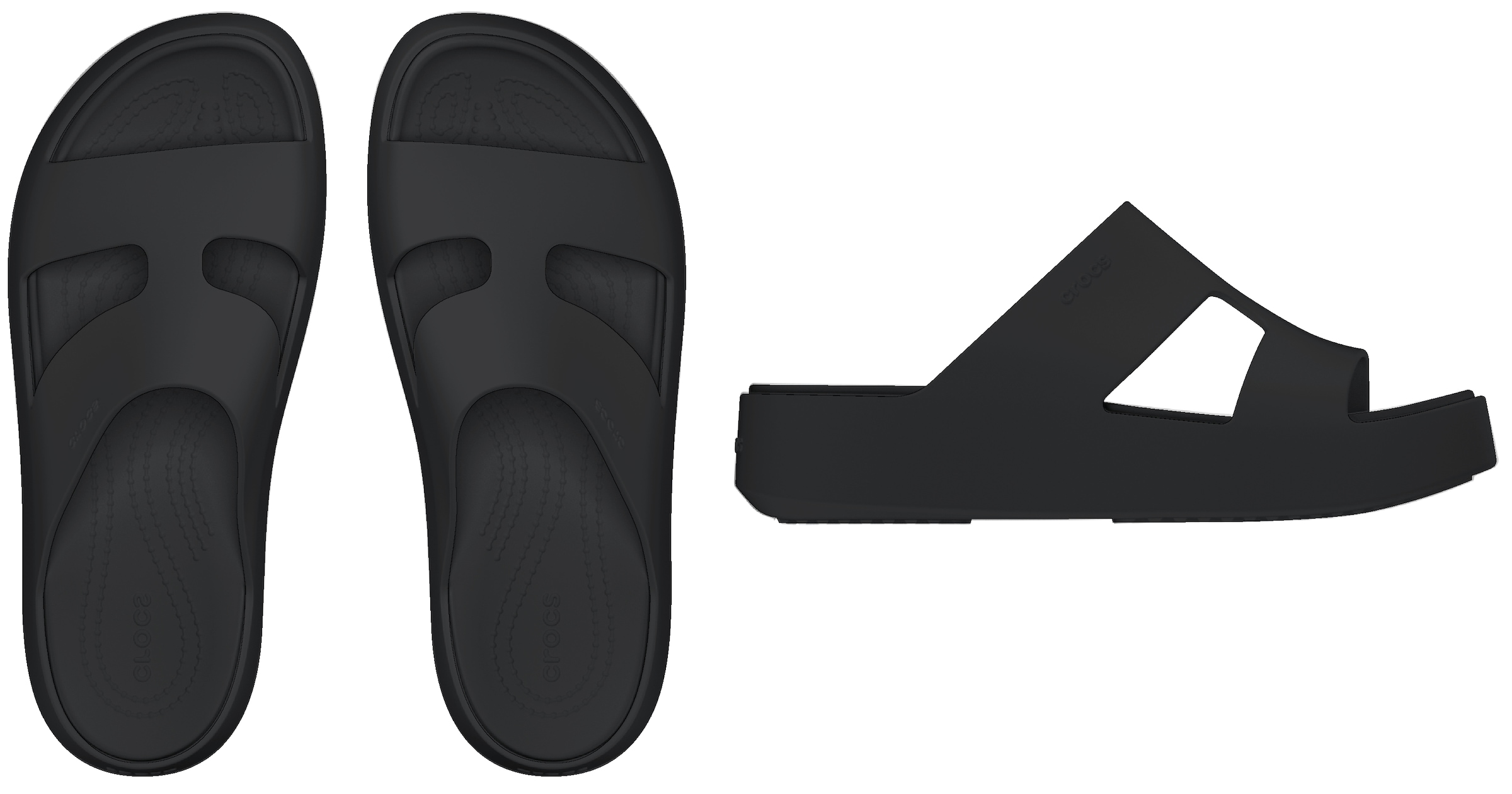 Crocs Badepantolette »Getaway Platform H-Strap«, Sommerschuh, Schlappen, Badeschuh, Poolslides, weiche Innensohle