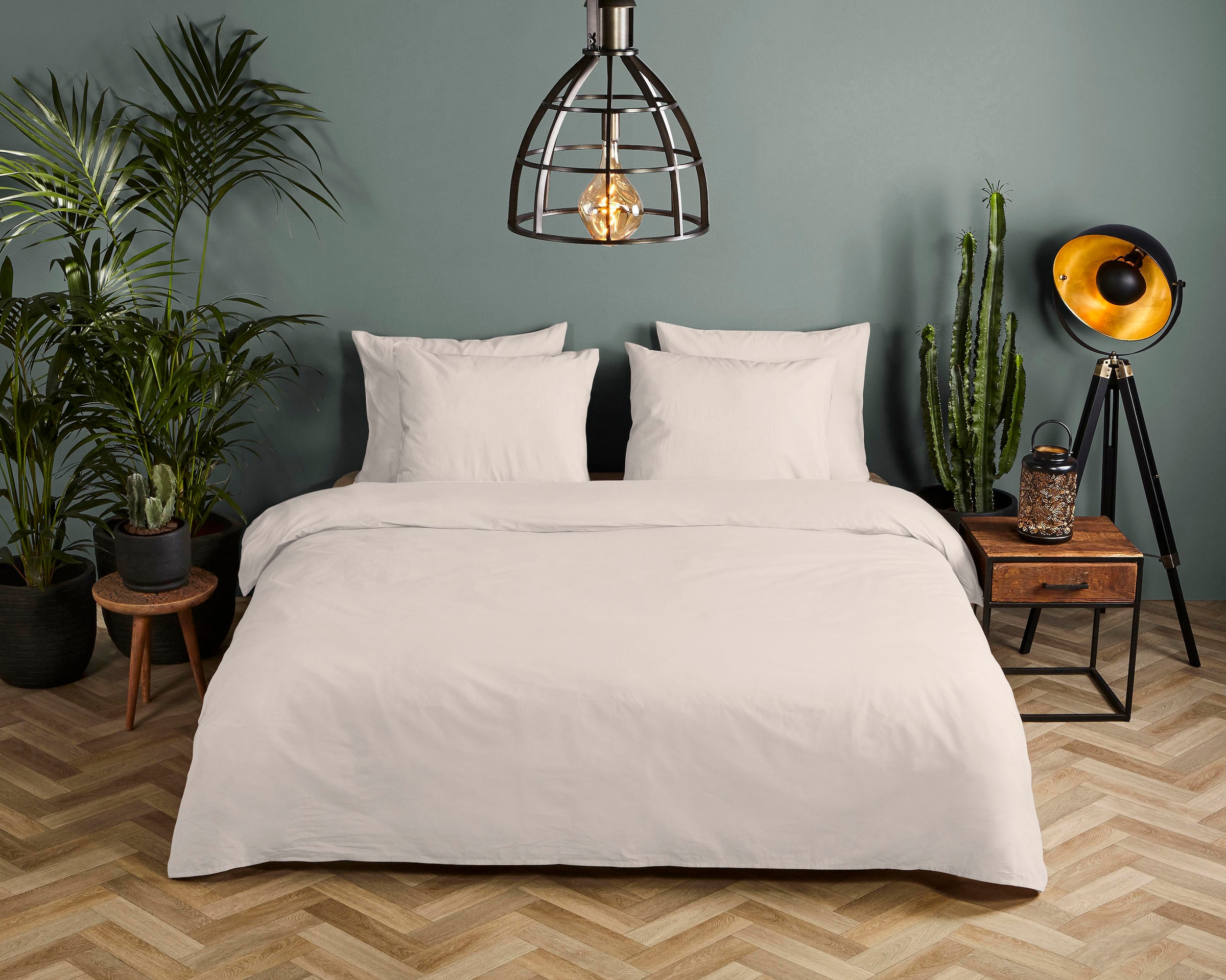 hip Bettwäsche "Hip Uni" 2 Stk. 100% Baumwolle, Mako-Satin, 135x200, Unifar günstig online kaufen