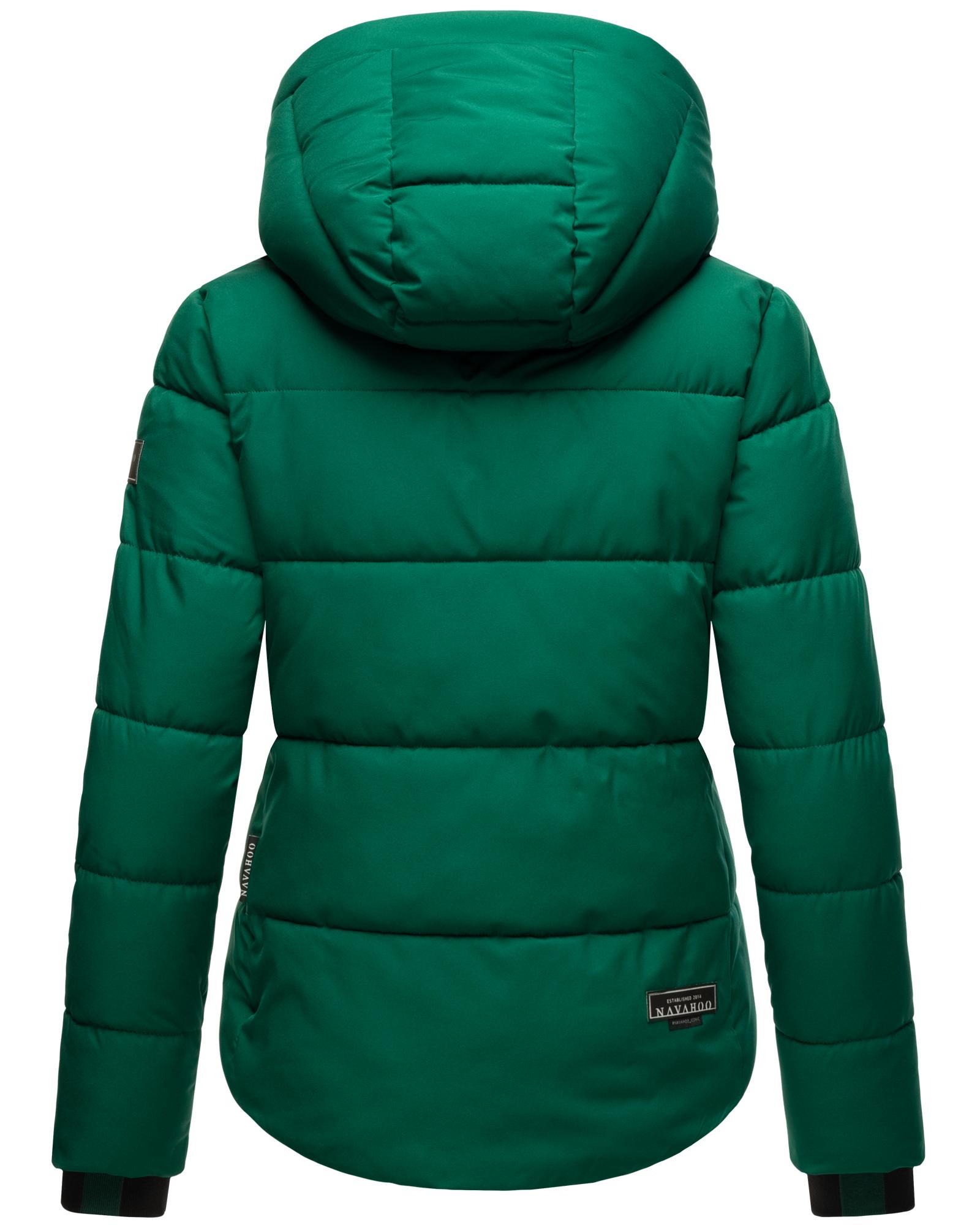 Thumbnail - Navahoo Steppjacke "Lachperle XIV", mit Kapuze, Kurze gesteppte Damen Winterjacke mit hohem Kragen und Kapuze