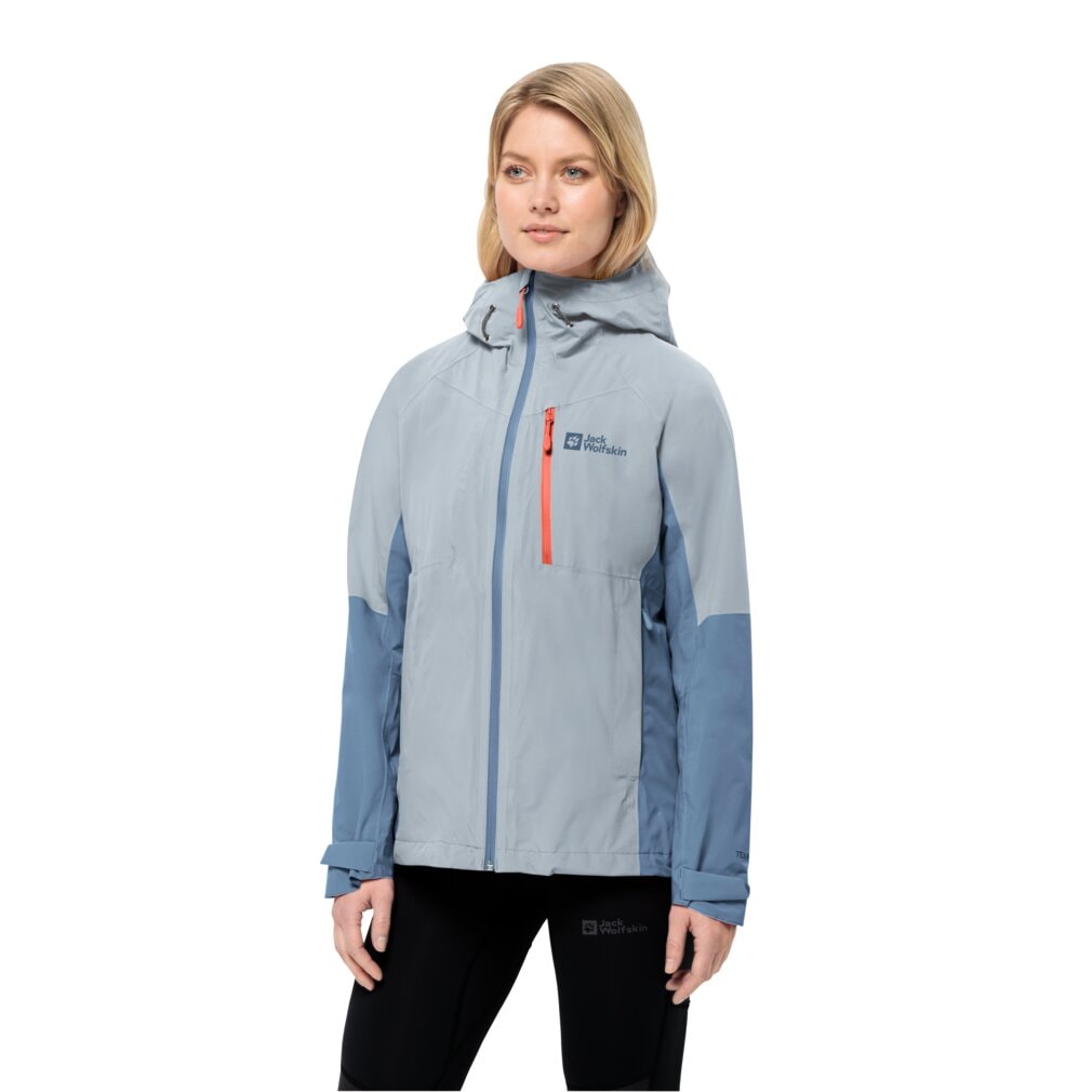 Jack Wolfskin Funktionsjacke "EAGLE PEAK 2L JKT W", mit Kapuze, wasserdicht, winddicht, atmungsaktiv