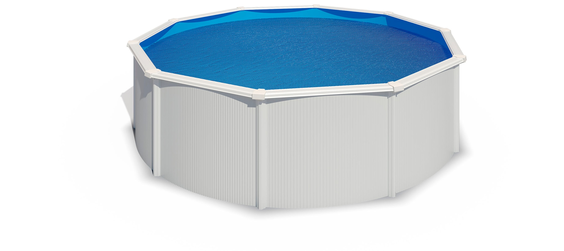 KWAD Rundpool "Green line Evolution", (Komplett-Set, 10 tlg.), 5,5x1,32 white- design Folie in blau, sand oder grau erhä