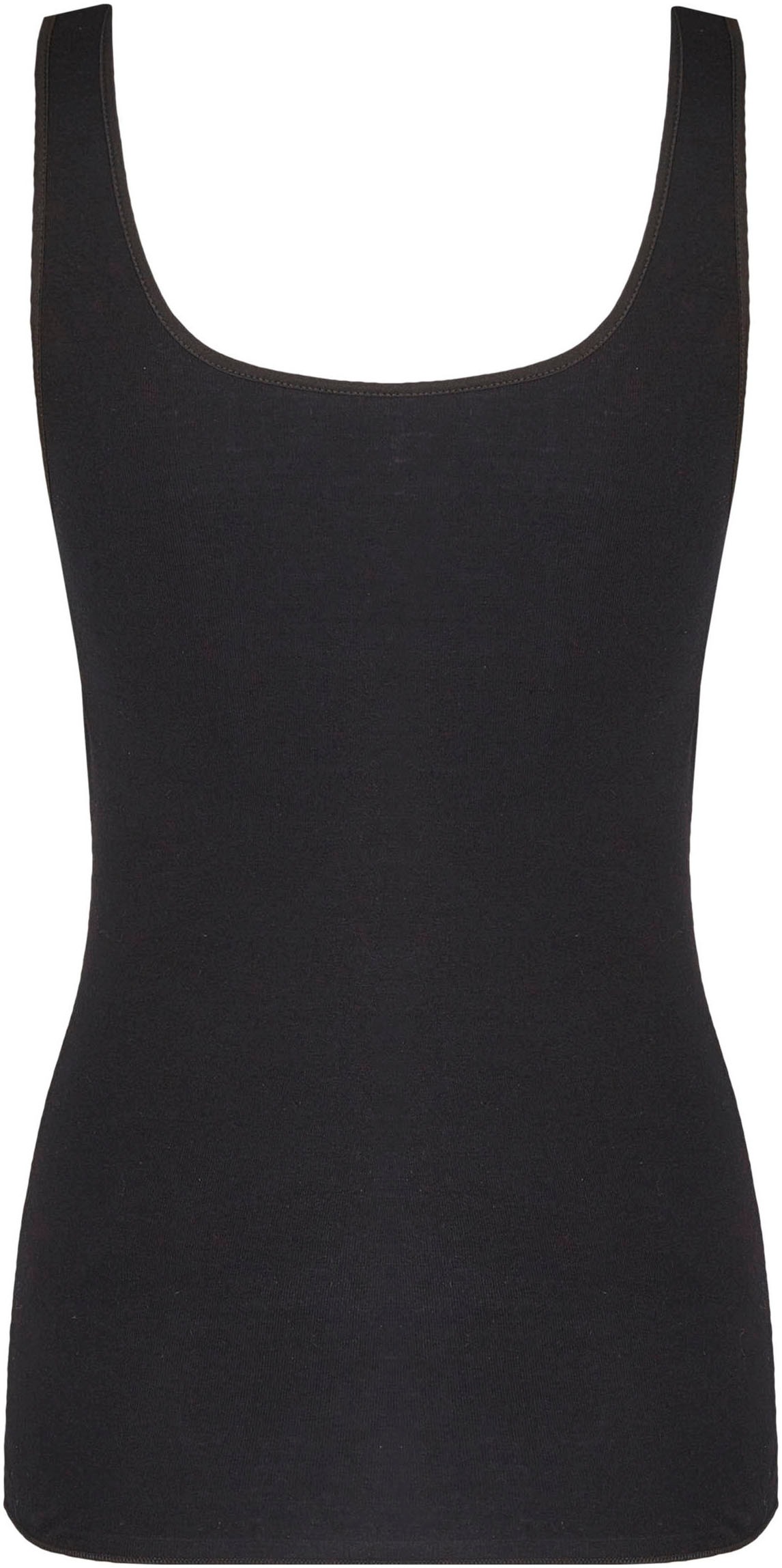 Thumbnail - Nina Von C. Achselhemd ""Fine Cotton"" weich, atmungsaktiv, bequem, elastisch, eng, mit Spitze, V-Ausschnitt