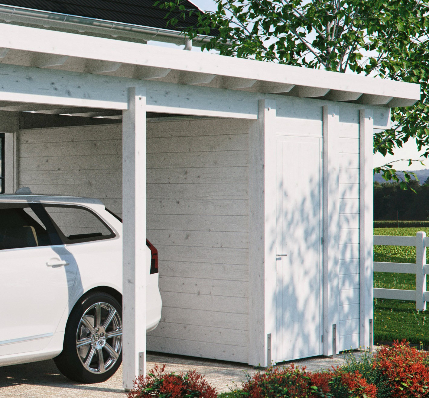 Kiehn-Holz Carport-Geräteraum BxT: 299x174 cm, nur für Carport KH 320/321 günstig online kaufen