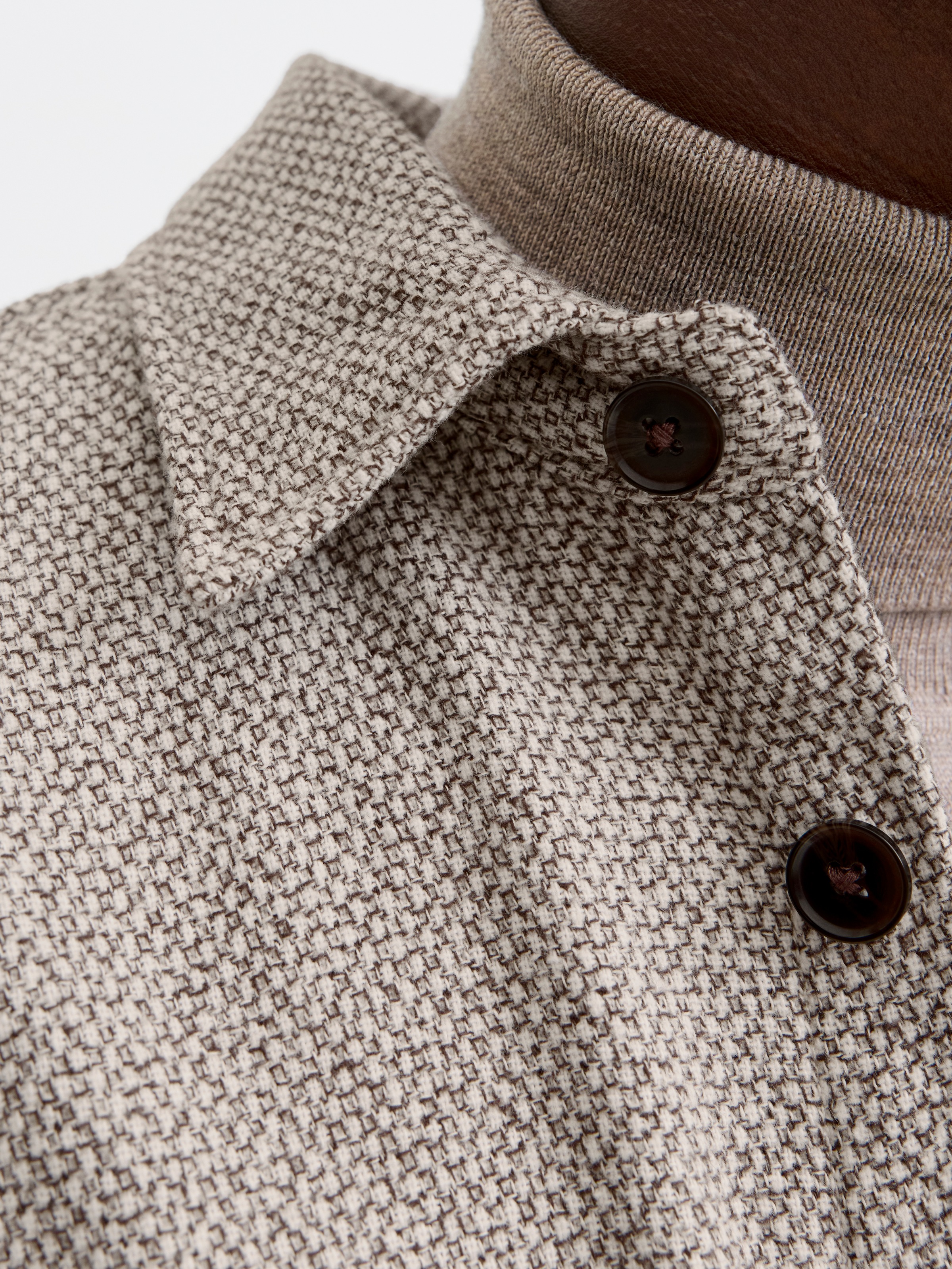 Jack & Jones Langarmhemd »JPRRAYLE MELANGE SOLID L/S OVERSHIRT SN«