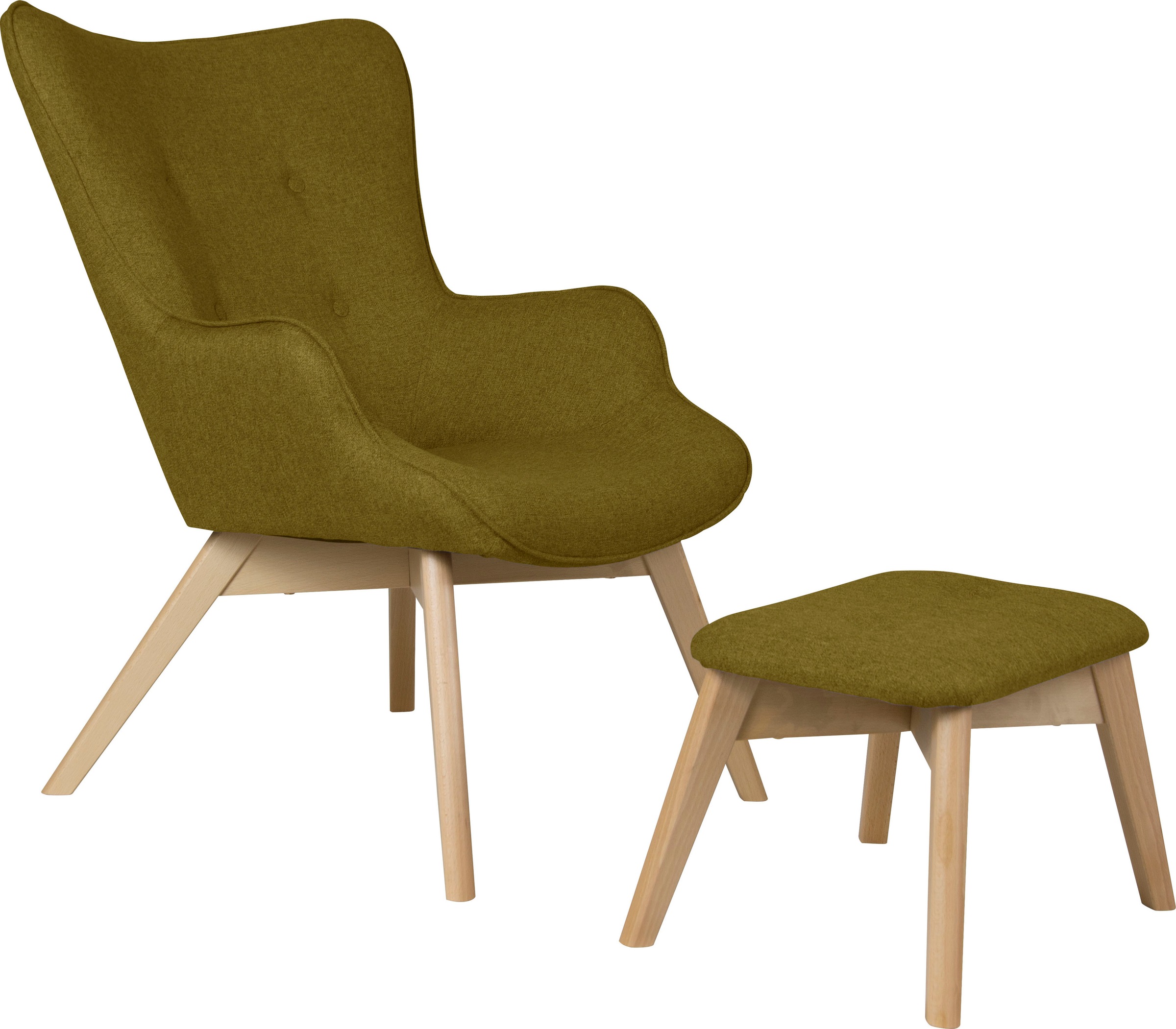 Home affaire Sessel "Nicko" wahlweise mit und ohne Hocker günstig online kaufen