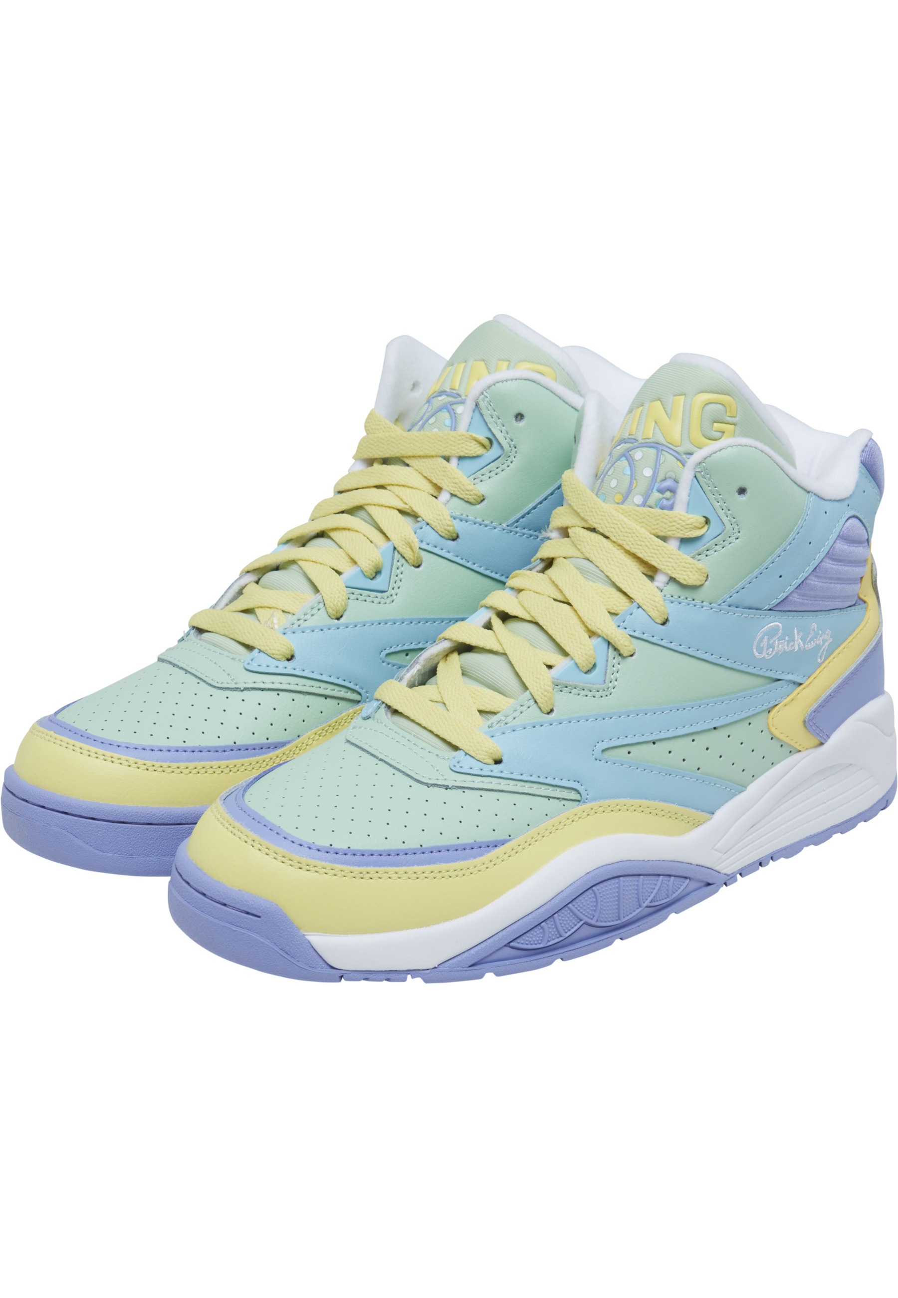 Trainingsschuh EWING "Ewing EWING SPORT LITE Easter", Damen, Gr. 10, lemon verbena, pastel grün, easter egg, petit four, Leder, Schuhe