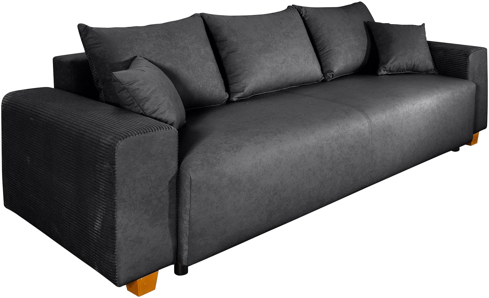COLLECTION AB Schlafsofa »Yves, Liegefläche (B/T): 142/194 cm« inkl. Bettfunktion, Bettkasten, Federkern & Zierkissen