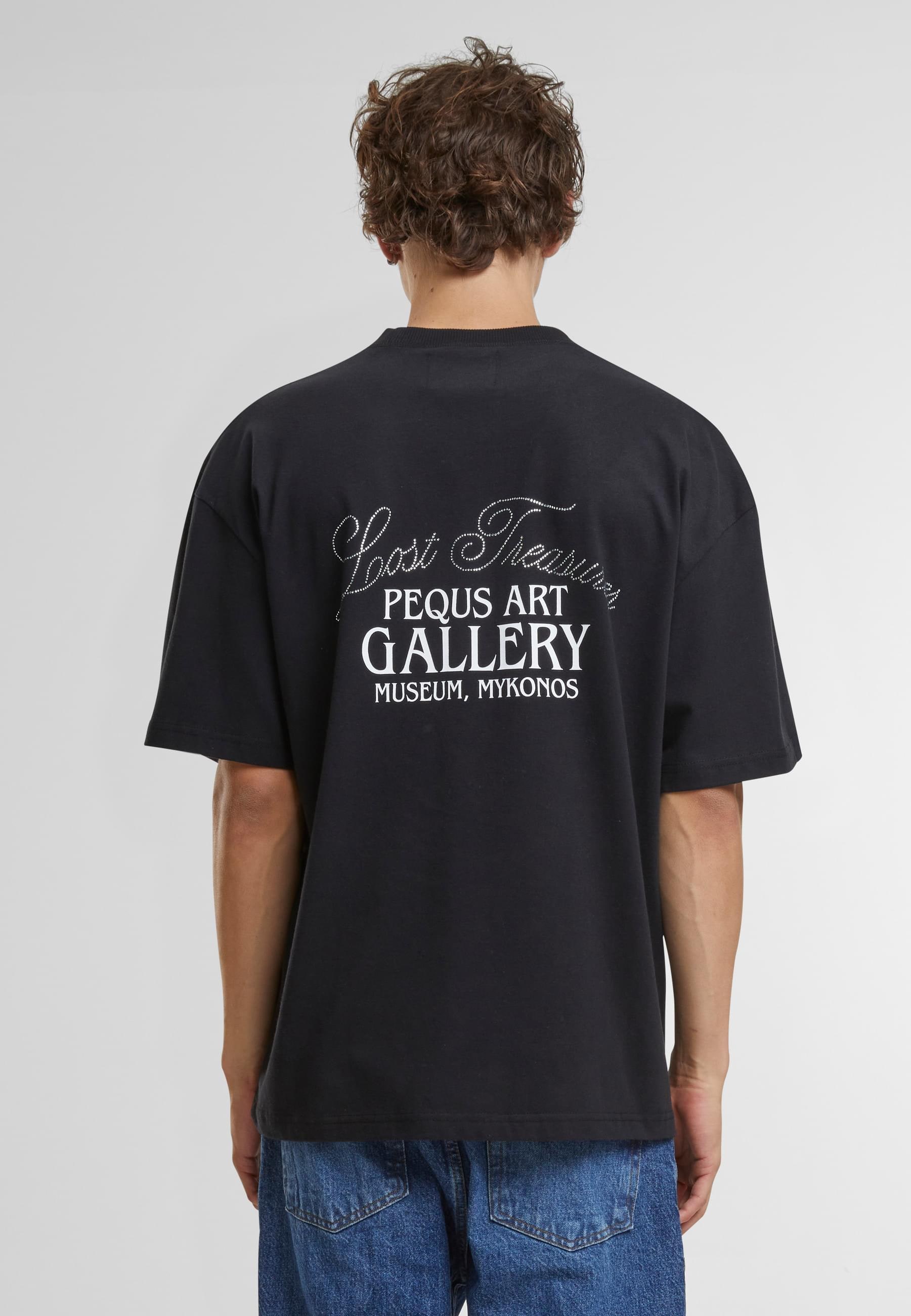 PEQUS T-Shirt »PEQUS PEQUS Rhinestone Art Gallery T-Shirt«, (1 tlg.)