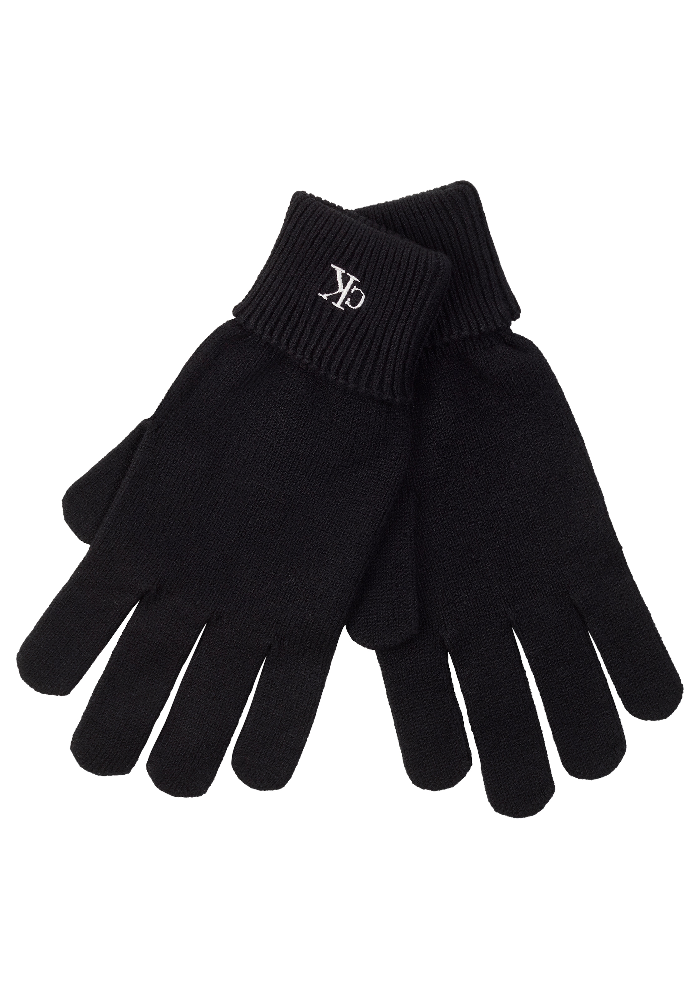 Calvin Klein Strickhandschuhe "CK FINE RIB GLOVES", Fingerhandschuhe günstig online kaufen