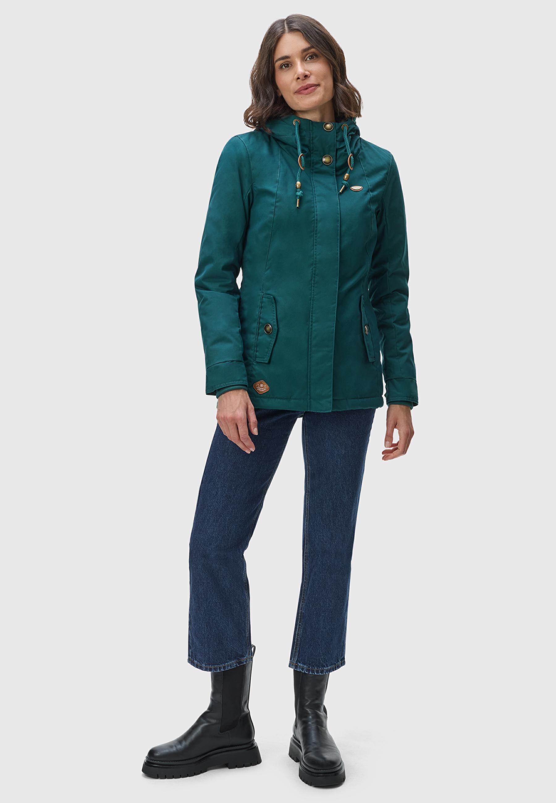 Ragwear Winterjacke »Monade«, mit Kapuze, Damen Winterparka mit Kapuze und m. Fleece gefüttert
