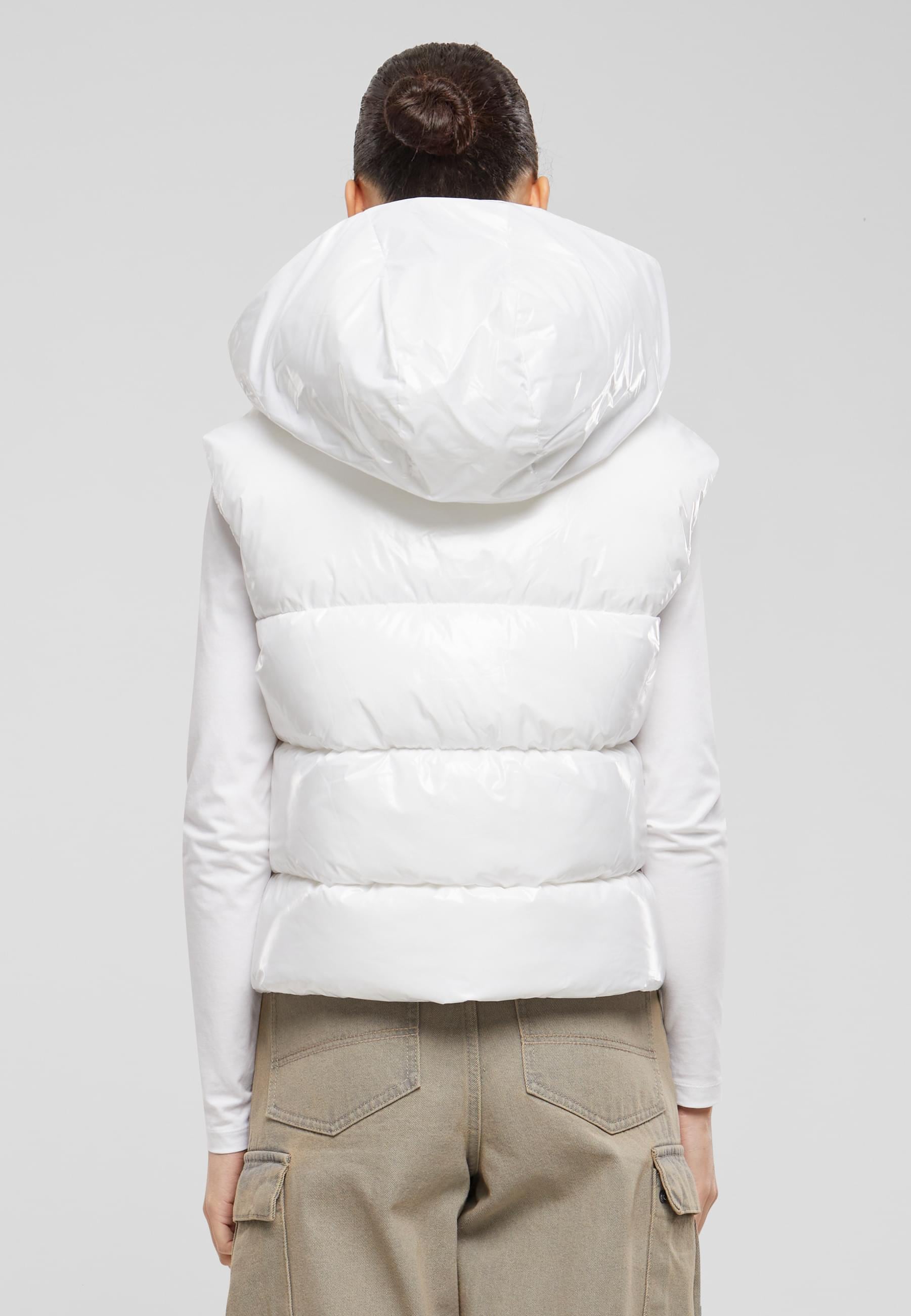 URBAN CLASSICS Steppweste »Urban Classics Ladies Recycled Shiny Puffer Vest with Hood«