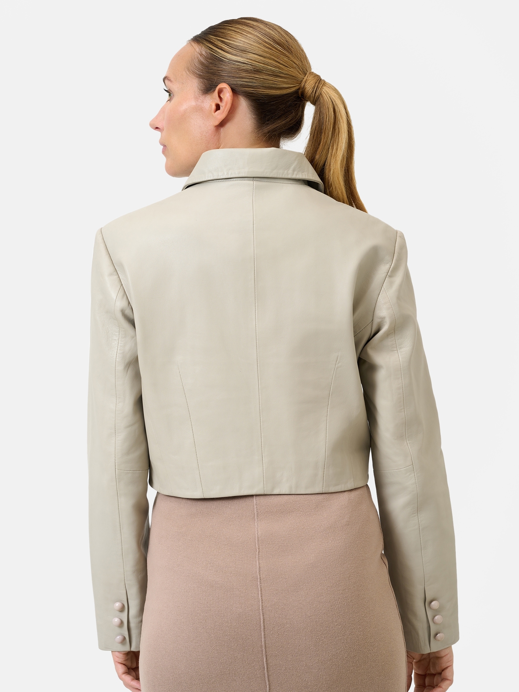 RICANO Bolerojacke »Lederjacke Yolanda« ohne Kapuze Handgefertigt aus echtem Leder
