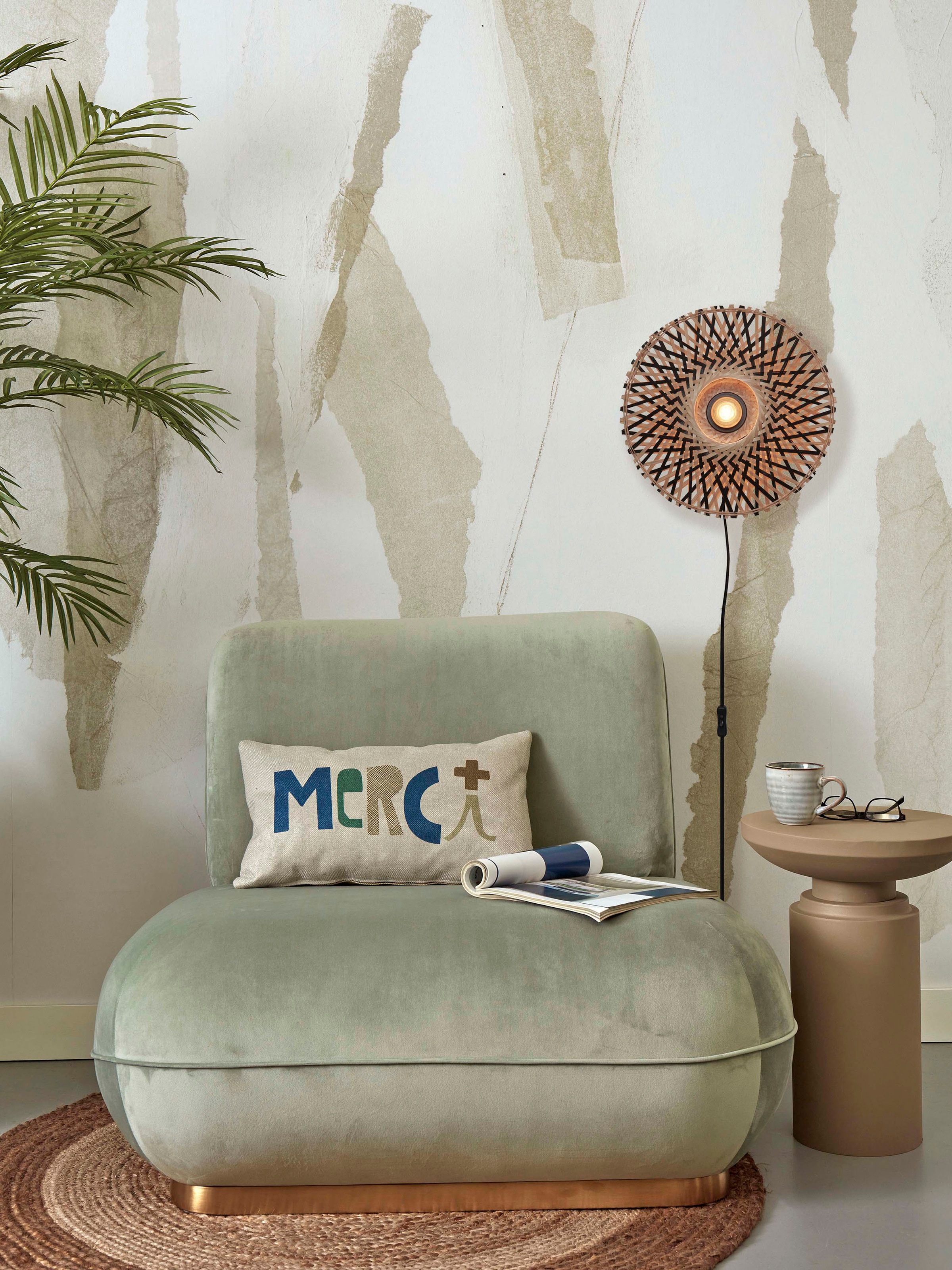 GOOD&MOJO Wandleuchte »KALIMANTAN«, 1 flammig, Leuchtmittel E27 | ohne Leuchtmittel