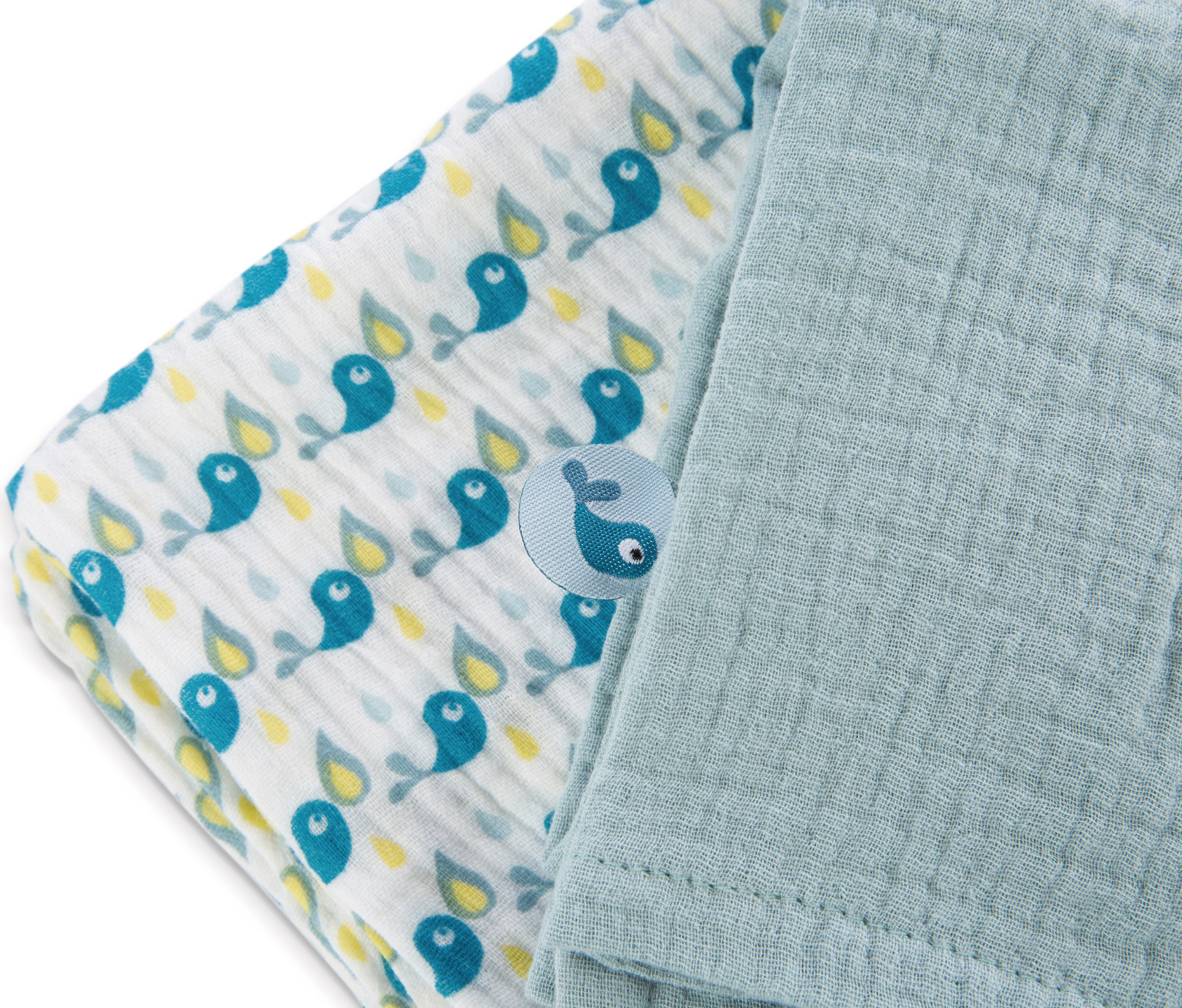 Nici Stoffwindeln »My first NICI, Mulltuch 2er Set mit Greifling Pinguin Watschili«
