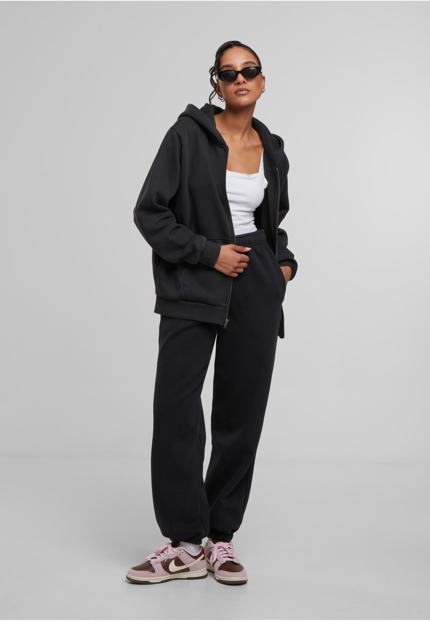 URBAN CLASSICS Sweatjacke »Urban Classics Ladies Vintage Heavy Zip Hoody«