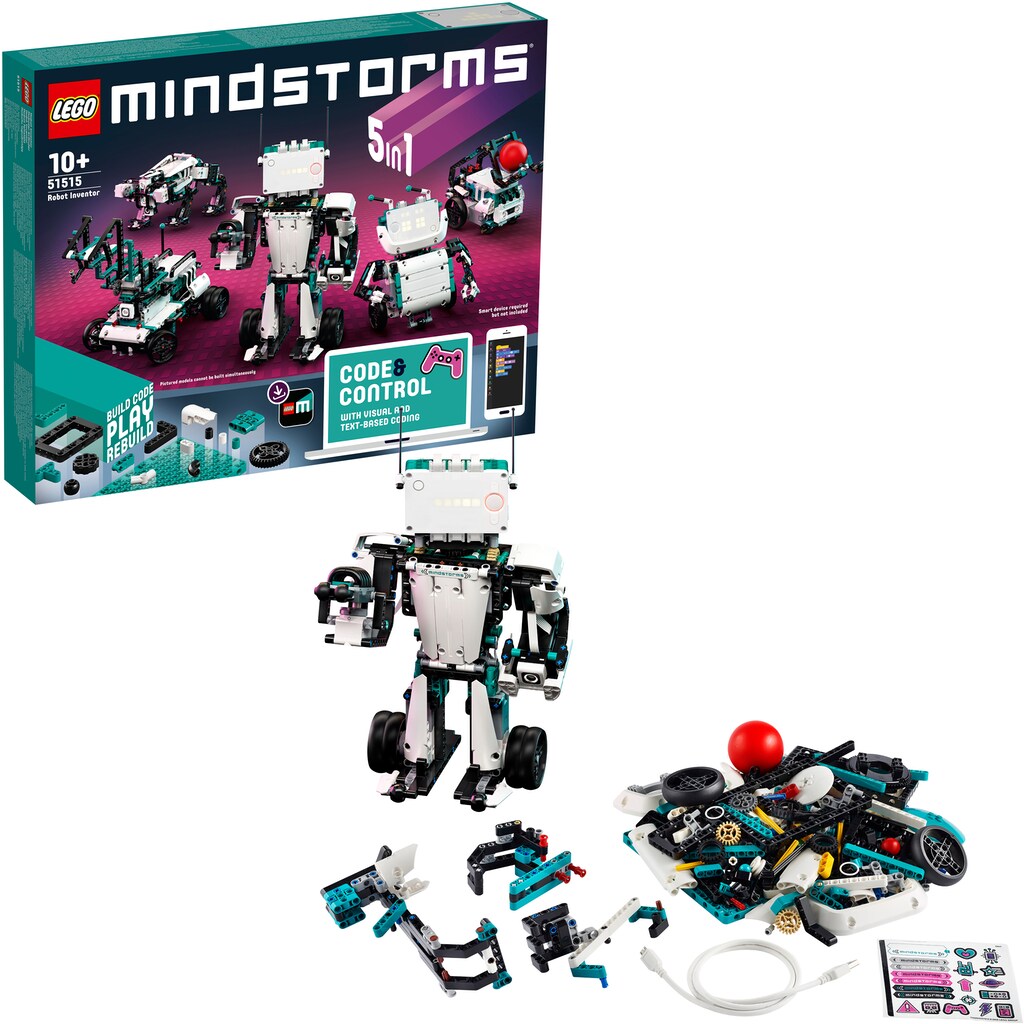 LEGO® Konstruktionsspielsteine »Roboter-Erfinder (51515), LEGO® MINDSTORMS®«, (949 St.)