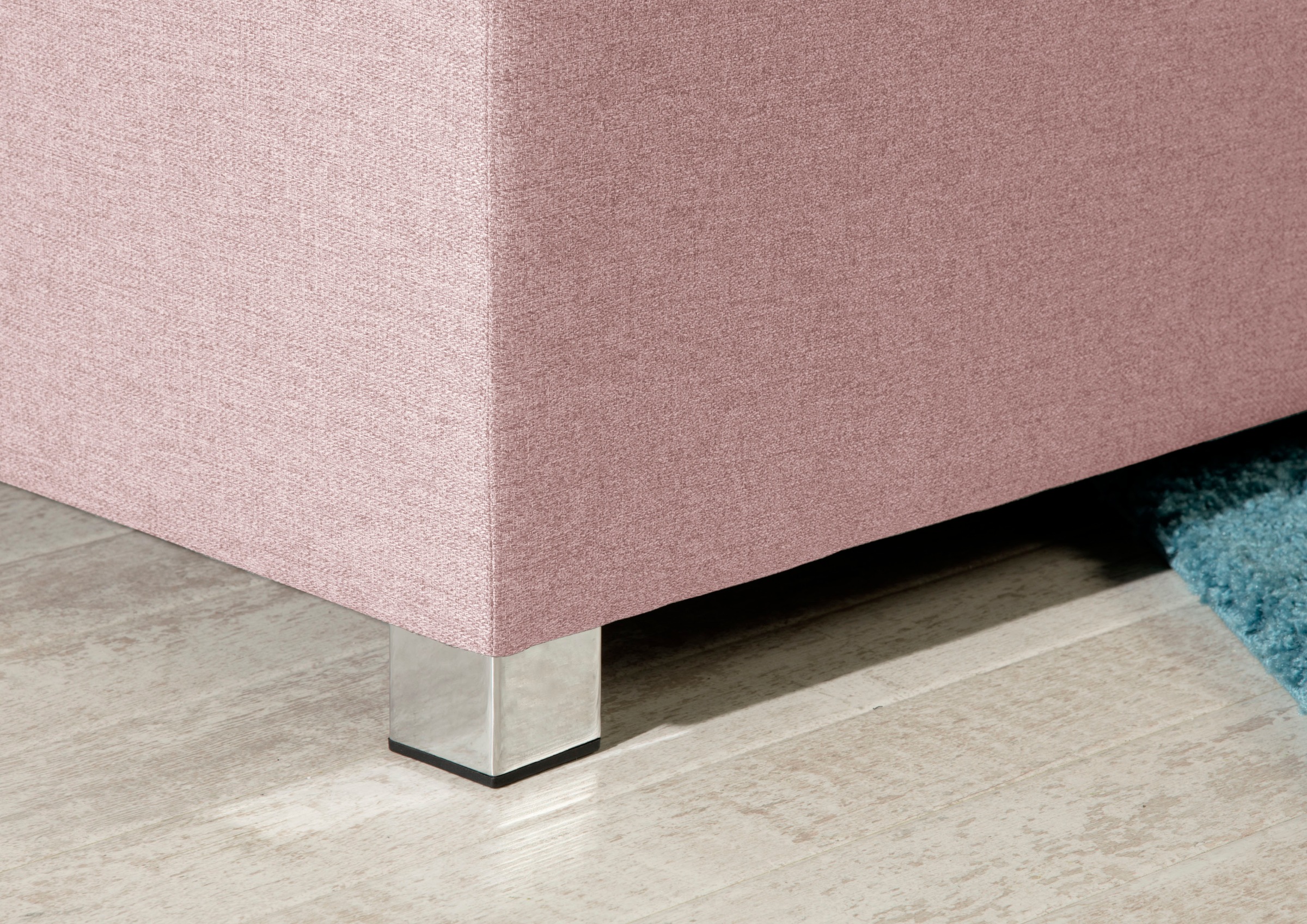 Boxspringbett HOME AFFAIRE "Eliana", rosa (flamingo), B:127cm L:210cm, Komplettbetten, Boxspringbett, inkl. Topper, in 4 Breiten, 3 Matratzenarten und 2 Härtegraden 8