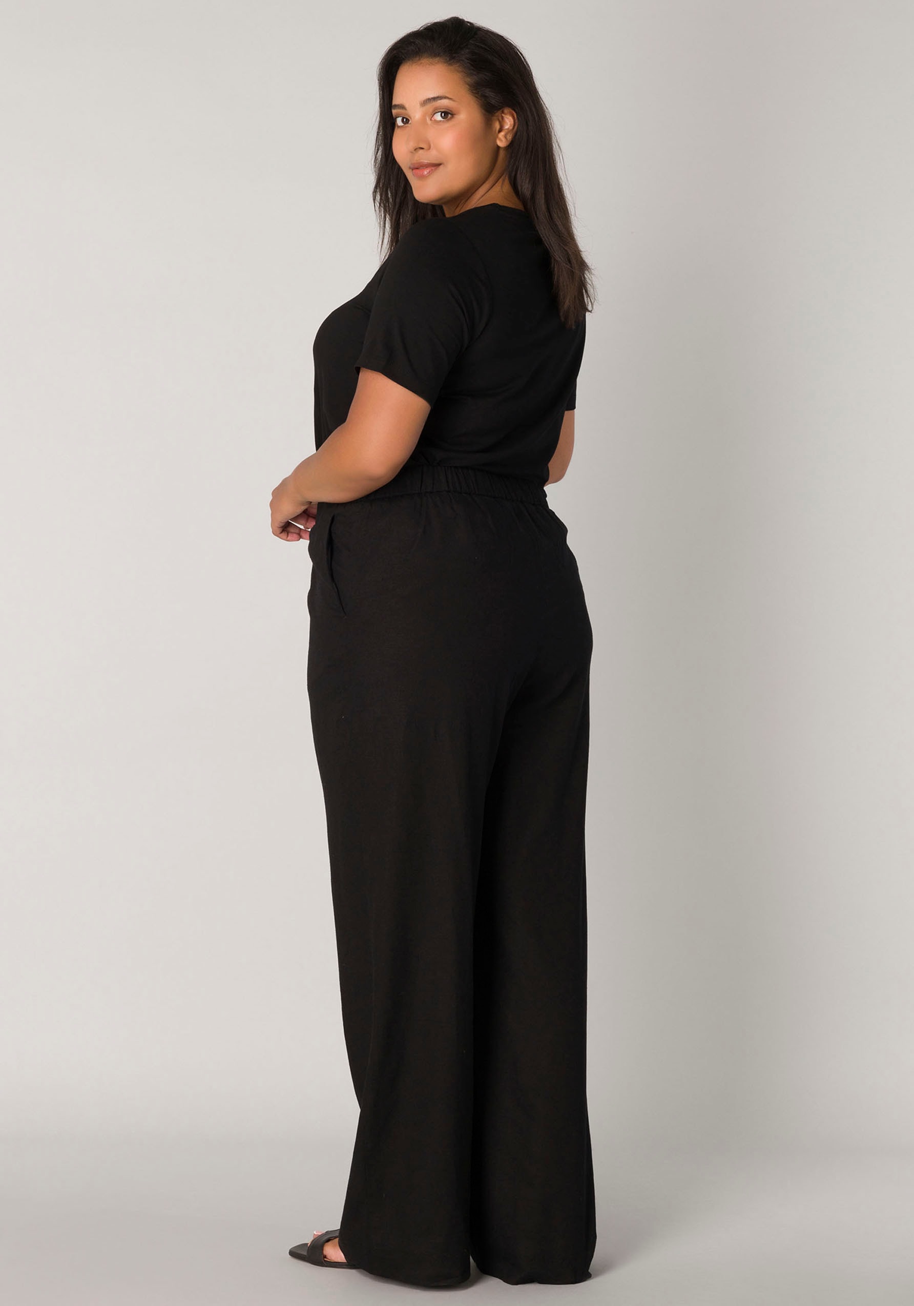 Base Level Curvy Leinenhose "Yula" günstig online kaufen