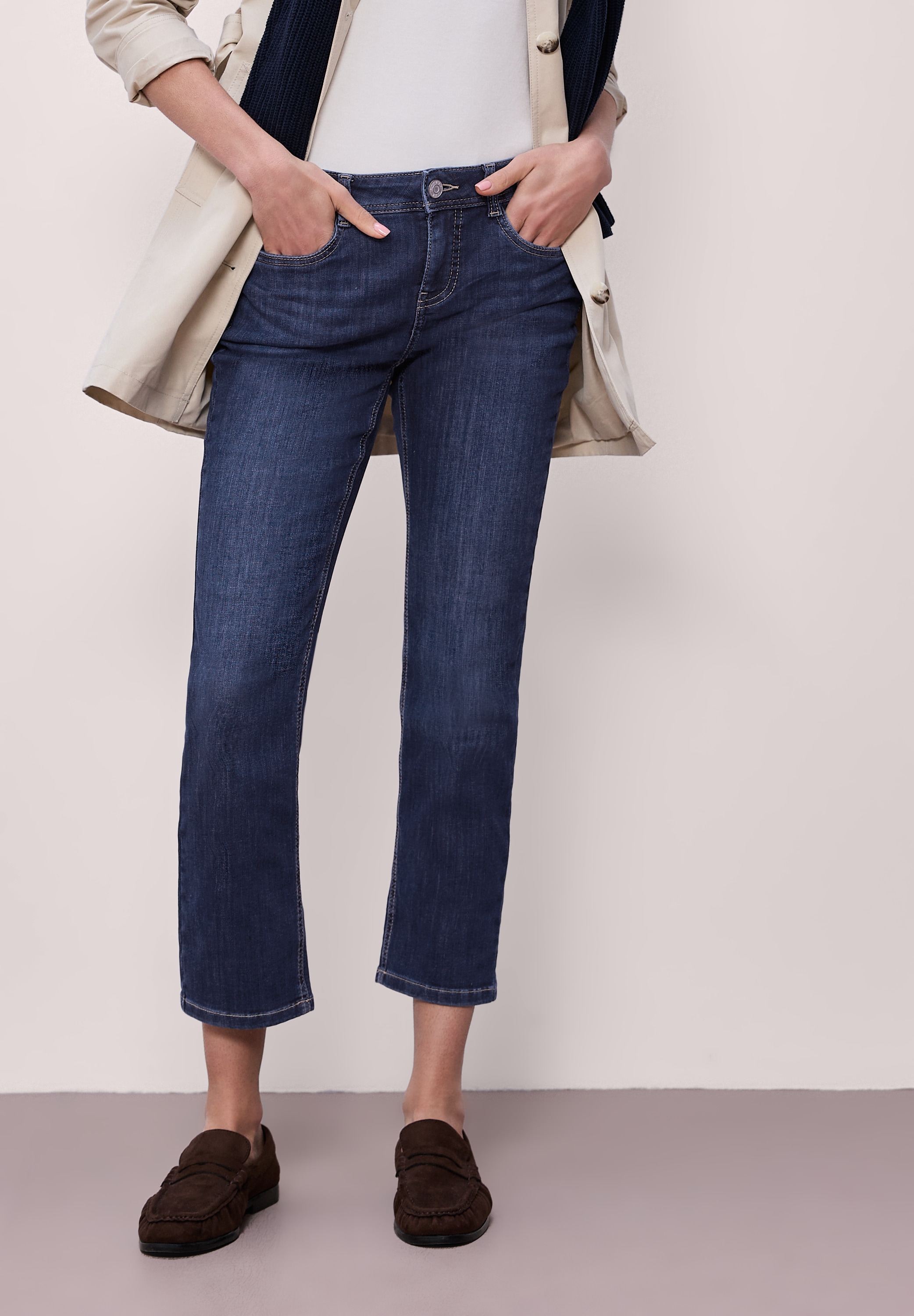 STREET ONE Slim-fit-Jeans Middle Waist