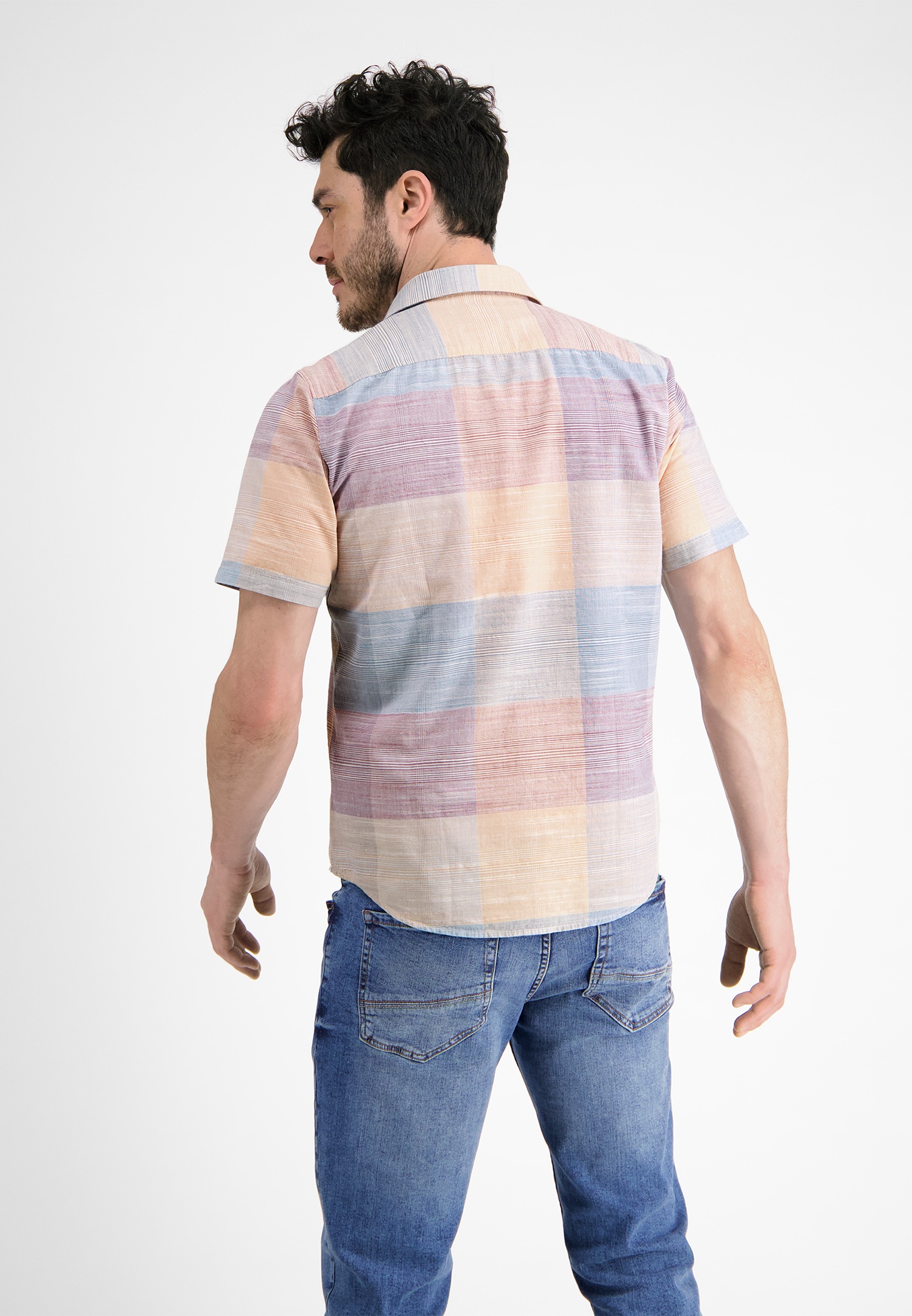 LERROS Kurzarmhemd "Kurzarmhemd *Slub Karo*" günstig online kaufen