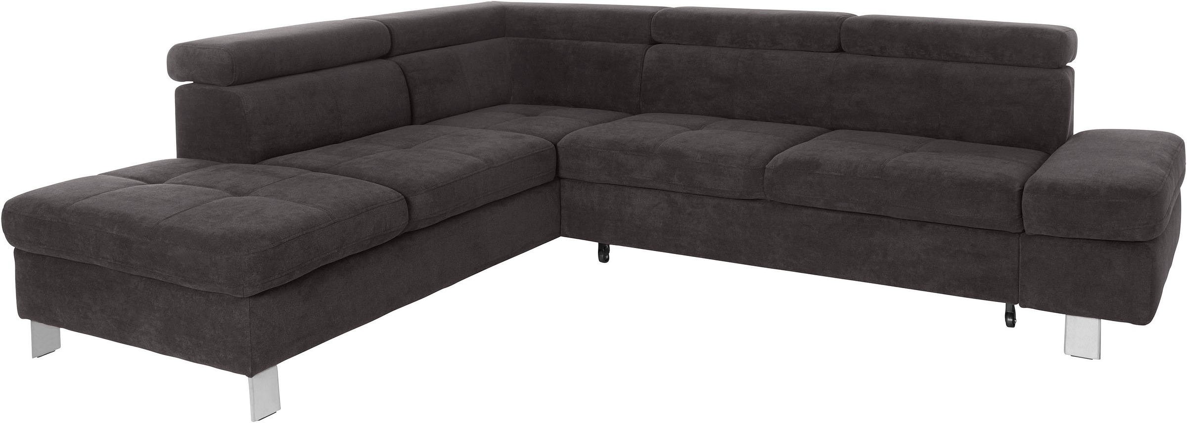 exxpo - sofa fashion Ecksofa »Fiji, L-Form«, mit Kopf- bzw. Rückenverstellung, wahlweise mit Bettfunktion