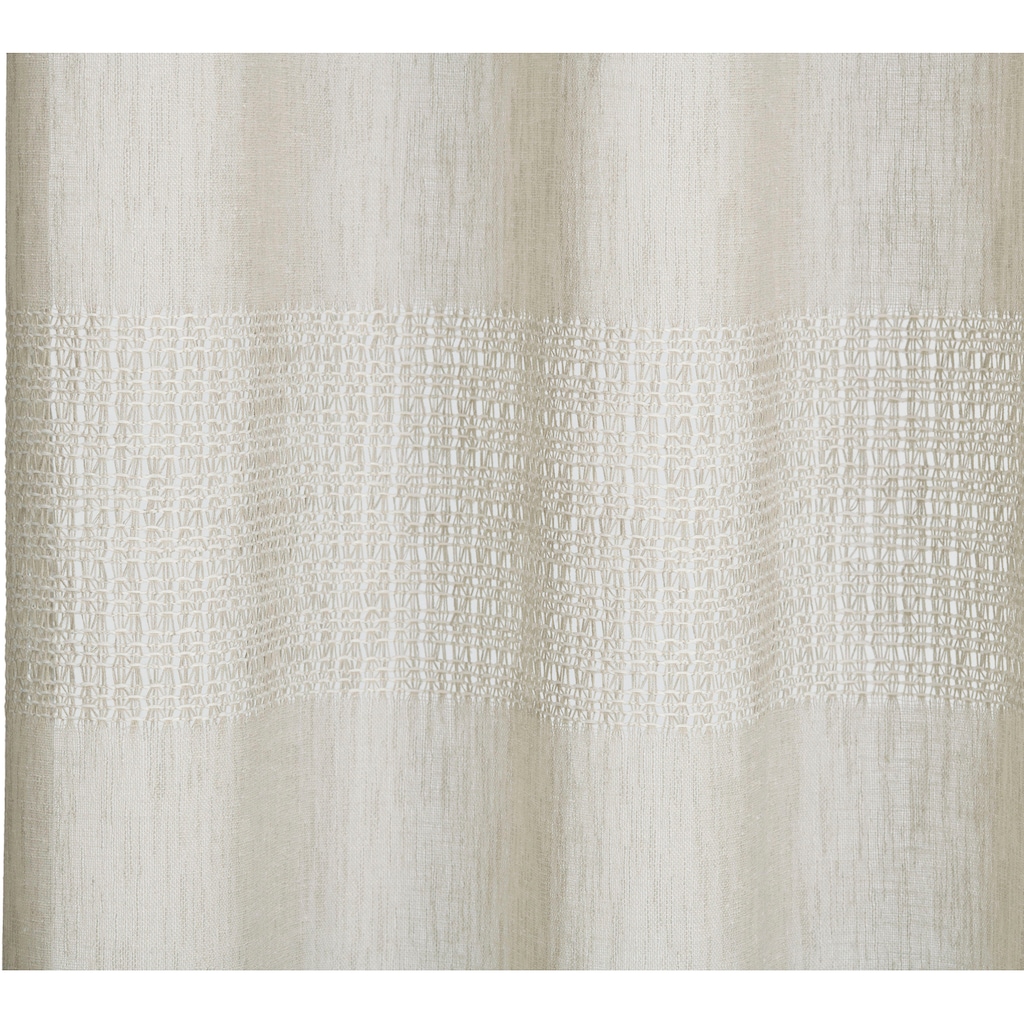 Gözze Vorhang »Marrakesch - Ösenschal«, (1 St.), HxB: 245x140, transparentes Gewebe inkl. Querstreifen