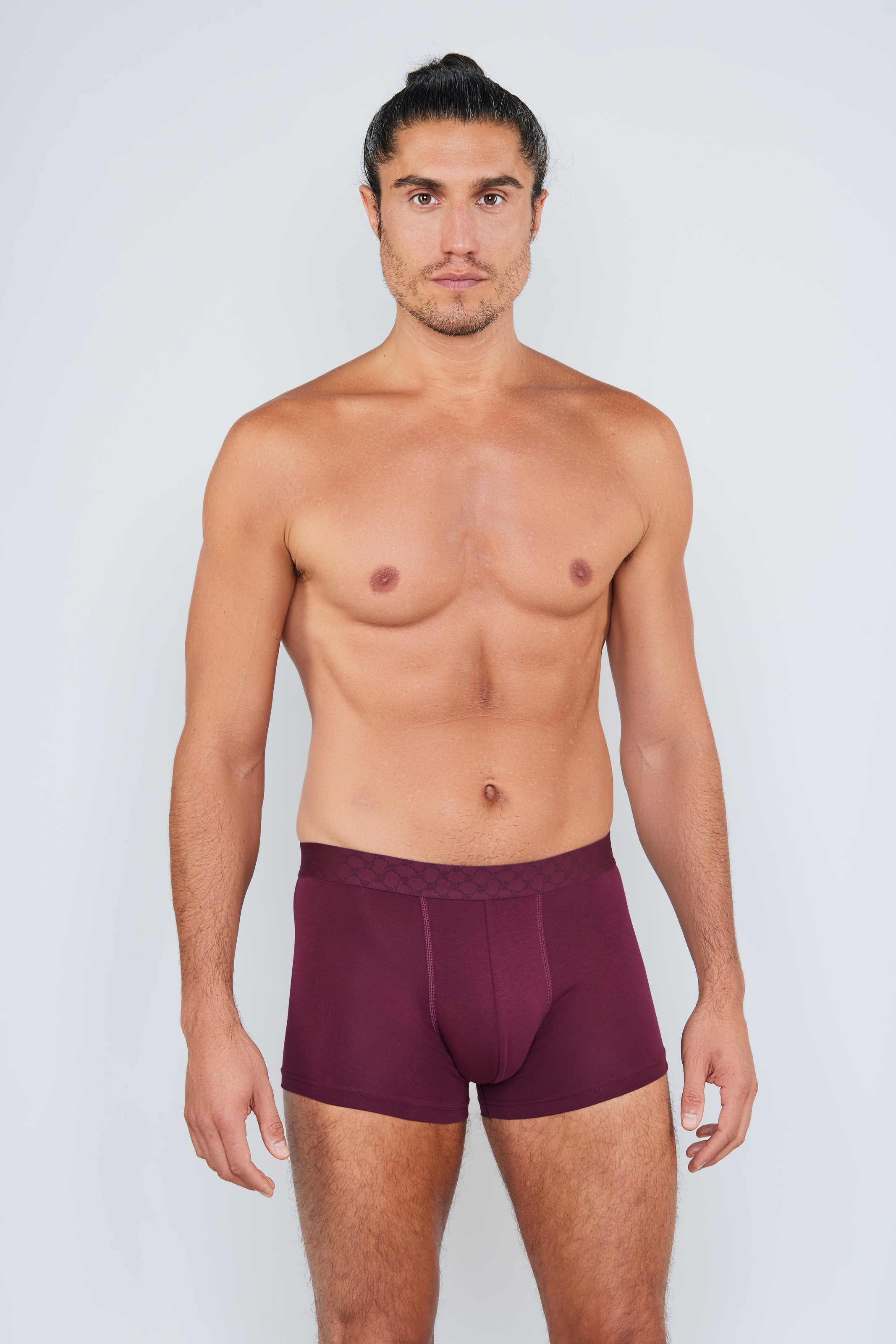 JOOP! Boxer »Everyday«, (3er Pack), Baumwoll-Mix, Cornflower-Design-Bund, elastisch, ohne Eingriff