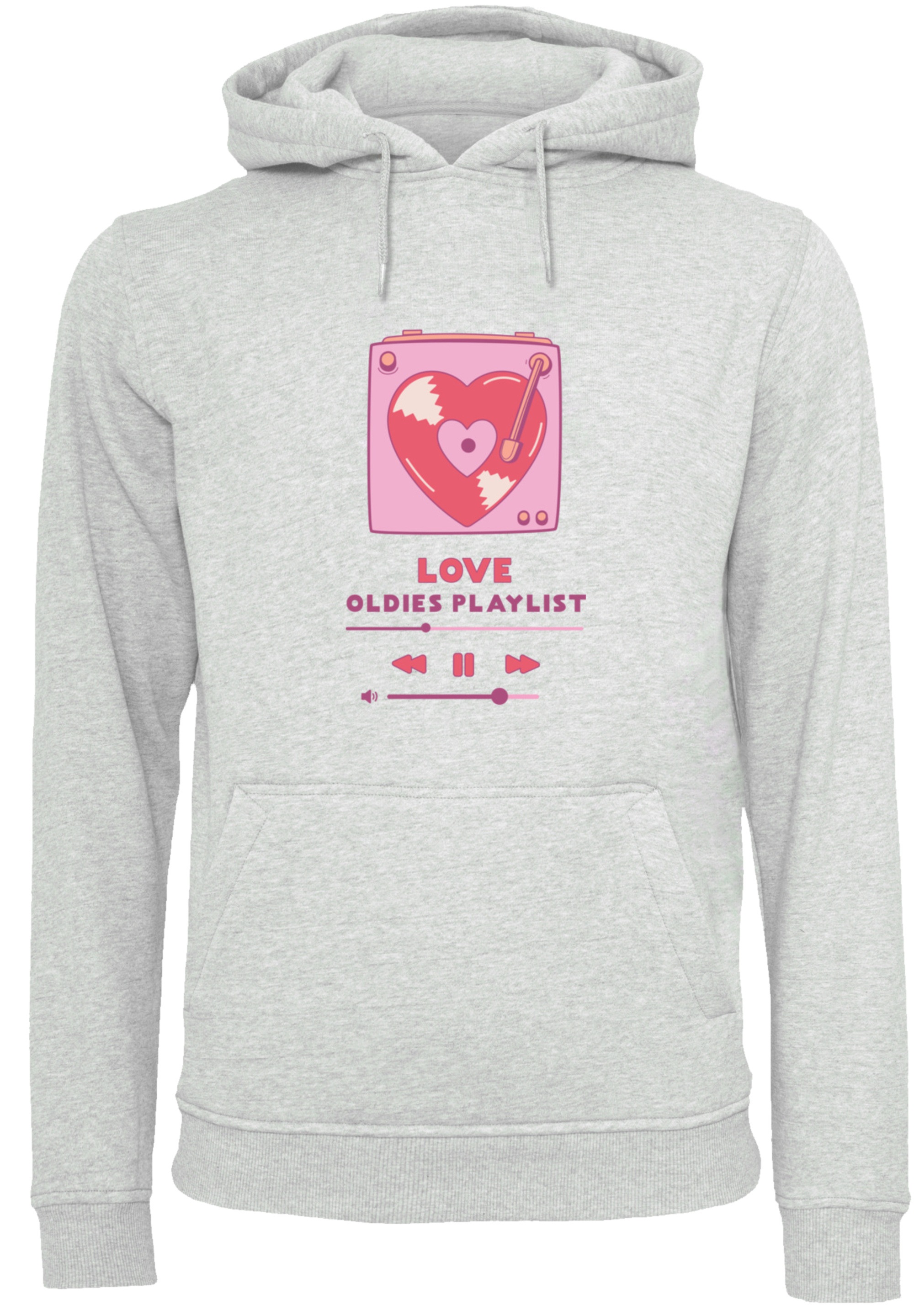F4NT4STIC Kapuzenpullover »Love Oldies Playlist Valentinstag«, Premium Qualität