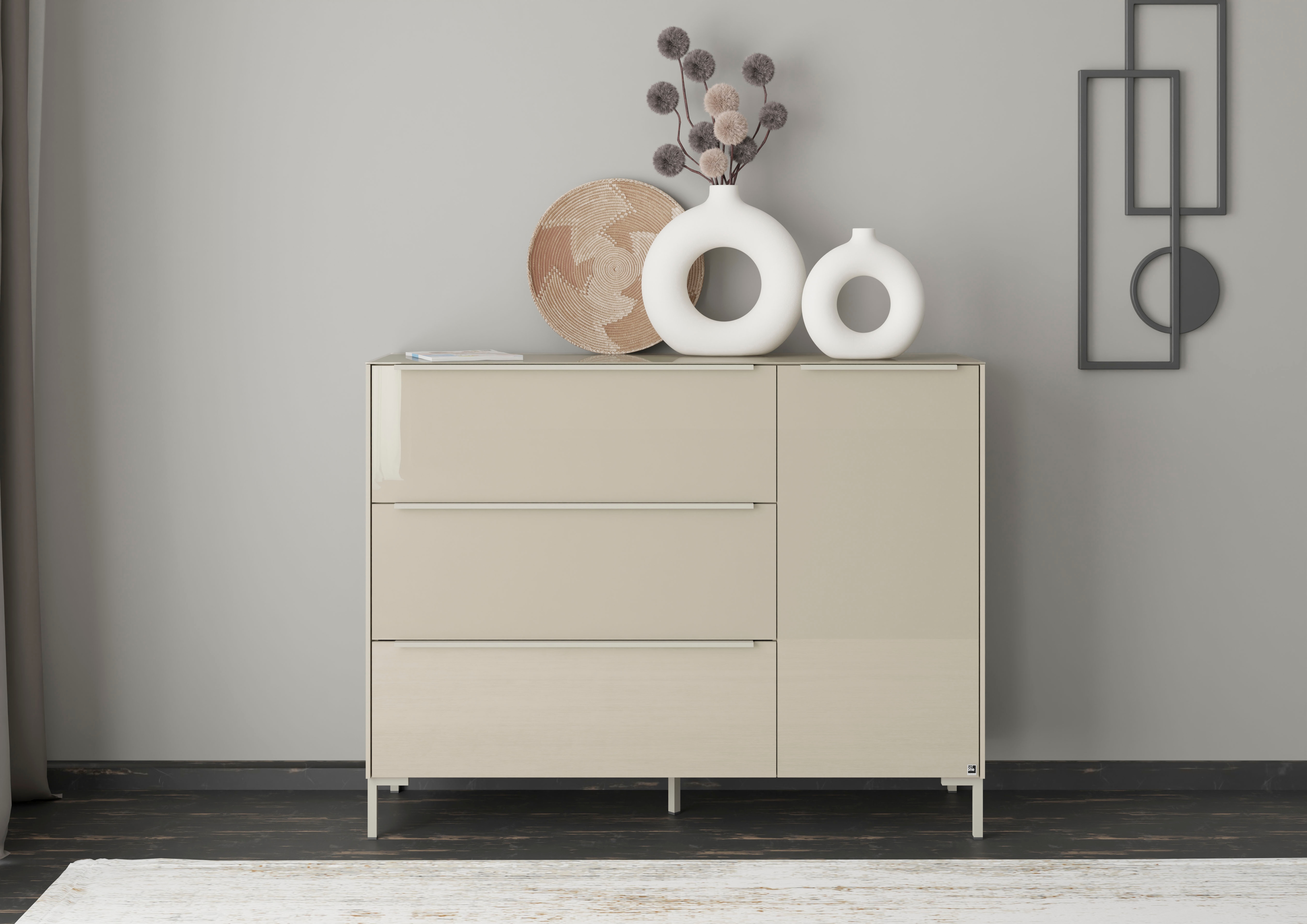 set one by Musterring Sideboard "Reno" 1 Stk. tlg. Mit Winkelfuß in diversen Farben, 108 cm Höhe & Farbauswahl