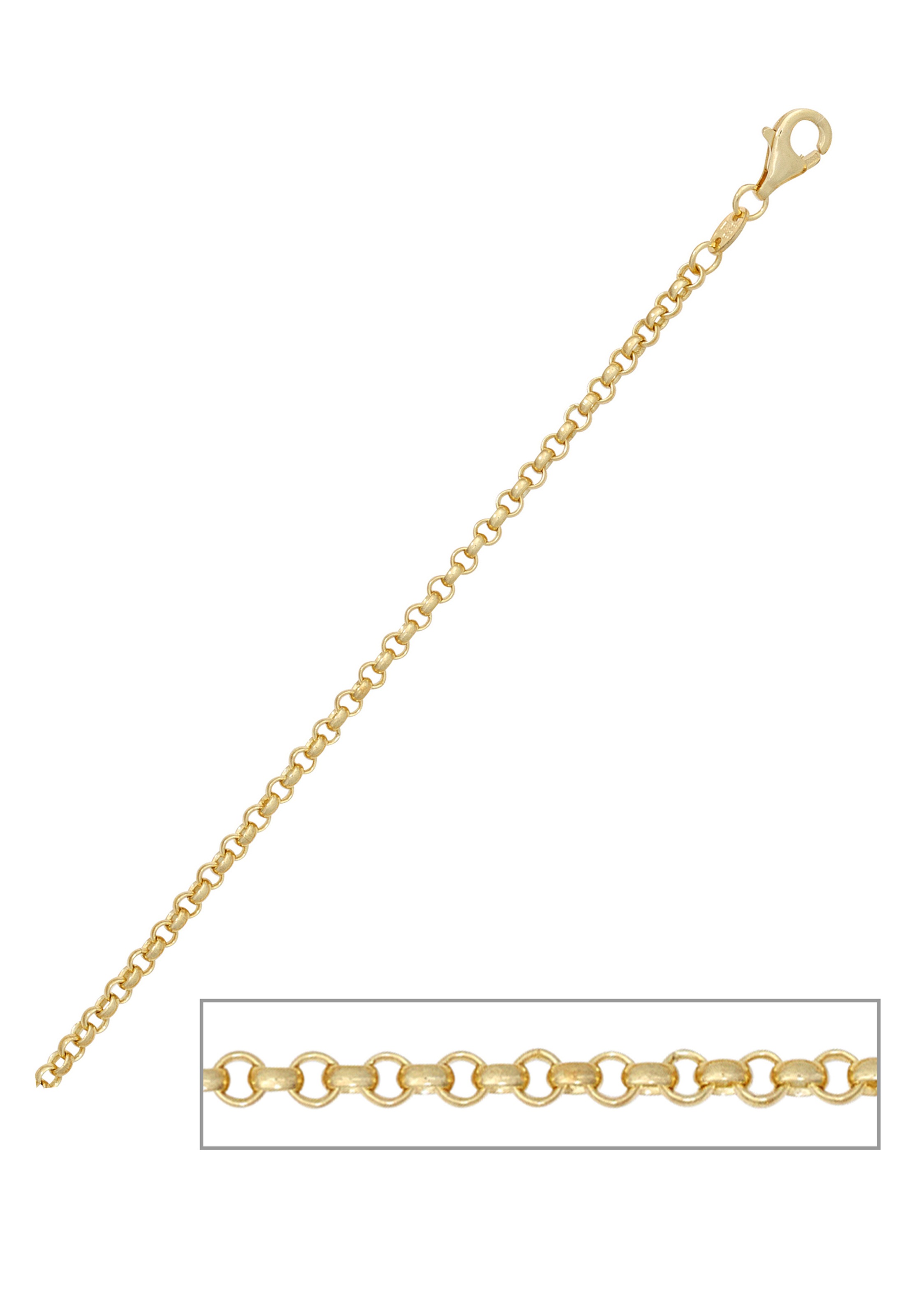JOBO Goldkette »Erbs-Kette«, 333 Gold massiv 50 cm 2,5 mm