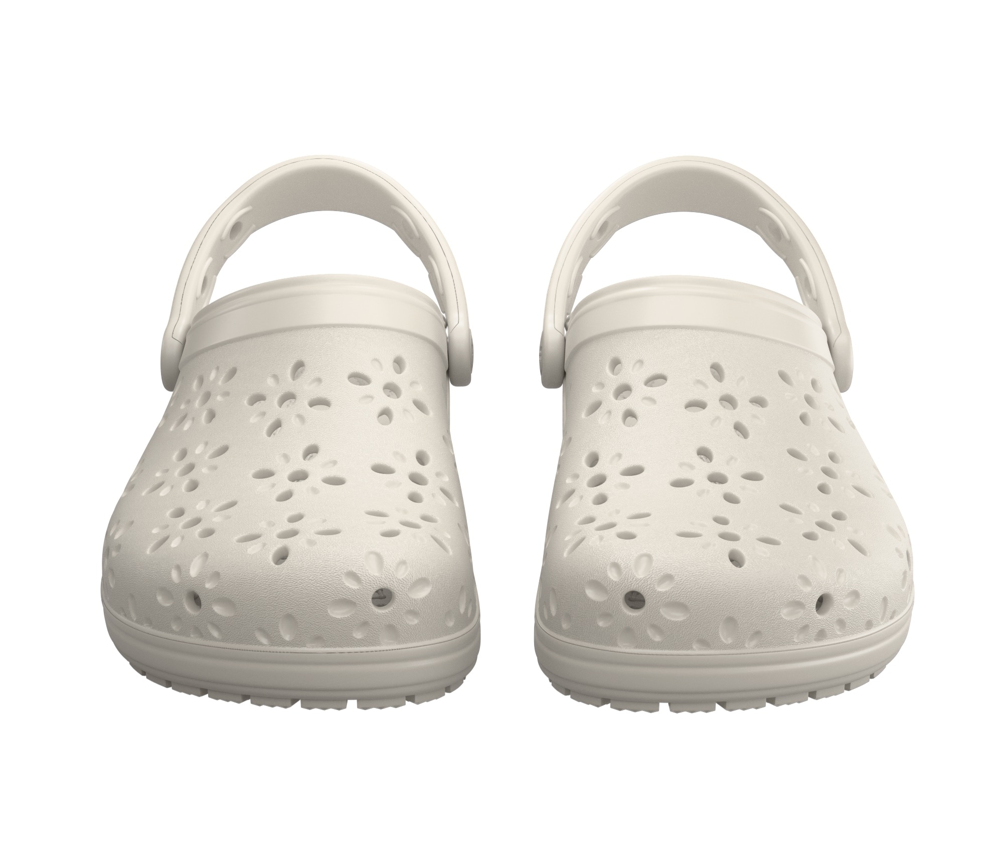 Crocs Clog »Classic Floral Cut Out Clog«, Sandale, Sommerschuh, Loafer mit Lüftungsöffnungen in Blütenstruktur
