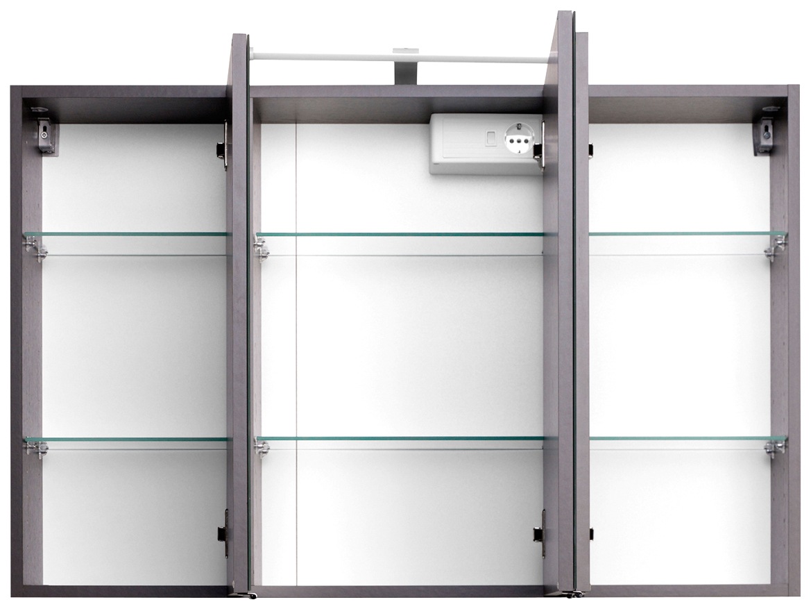 welltime Spiegelschrank »Florida«, Breite 100 cm, mit LED-Beleuchtung