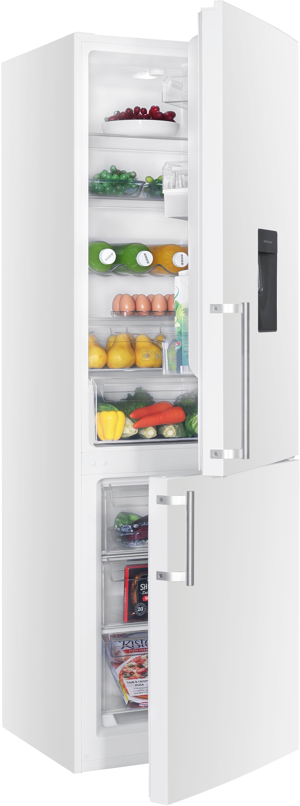 Hanseatic Kühl-/Gefrierkombination "HKGK18560CDW" 186 cm hoch 60 cm breit m günstig online kaufen