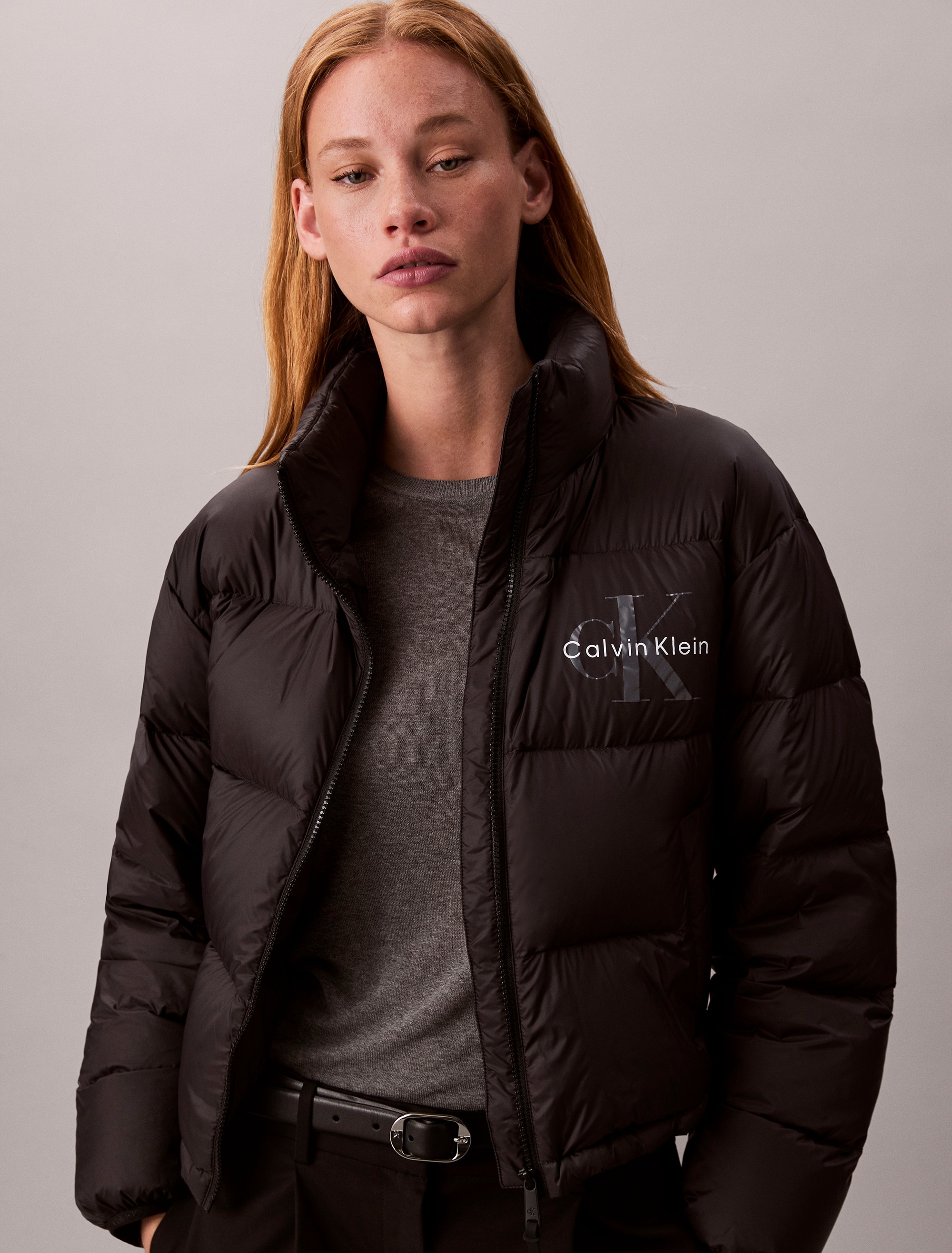 Calvin Klein Jeans Steppjacke "GRAPHIC LOGO PUFFER JACKET", Stehkragen, kur günstig online kaufen