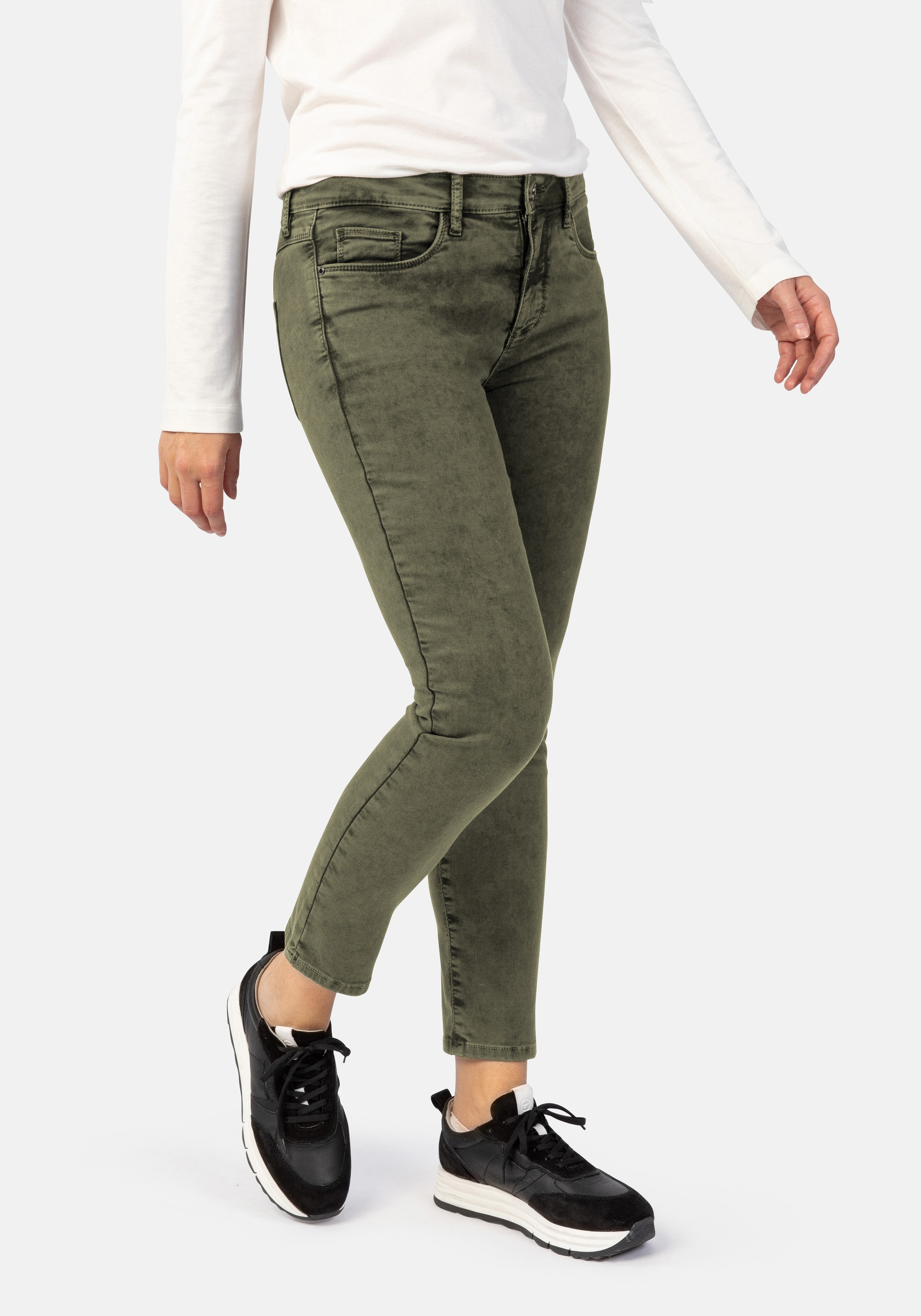 STOOKER WOMEN 5-Pocket-Jeans "Florenz Colour autumn Slim Fit", Slim Fit Cas günstig online kaufen