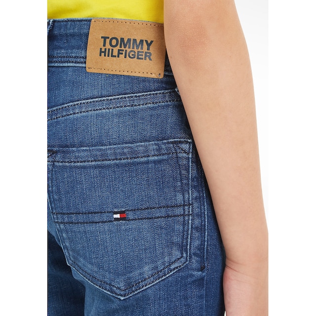 Tommy Hilfiger Slim-fit-Jeans »SCANTON Y DARK WASH«, mit Logostickerei  online bestellen | BAUR